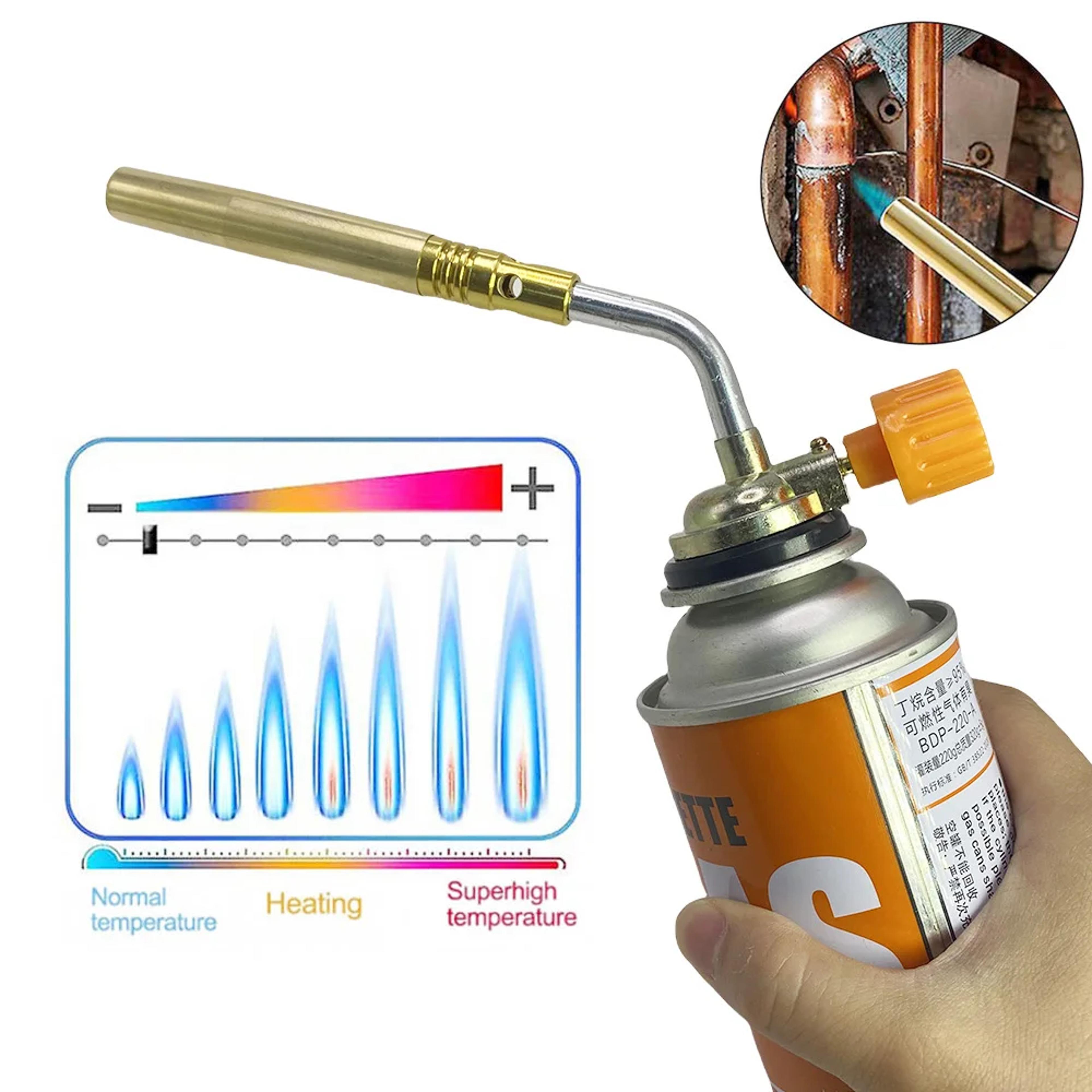 premium portable butane torch for camping, bbq & soldering