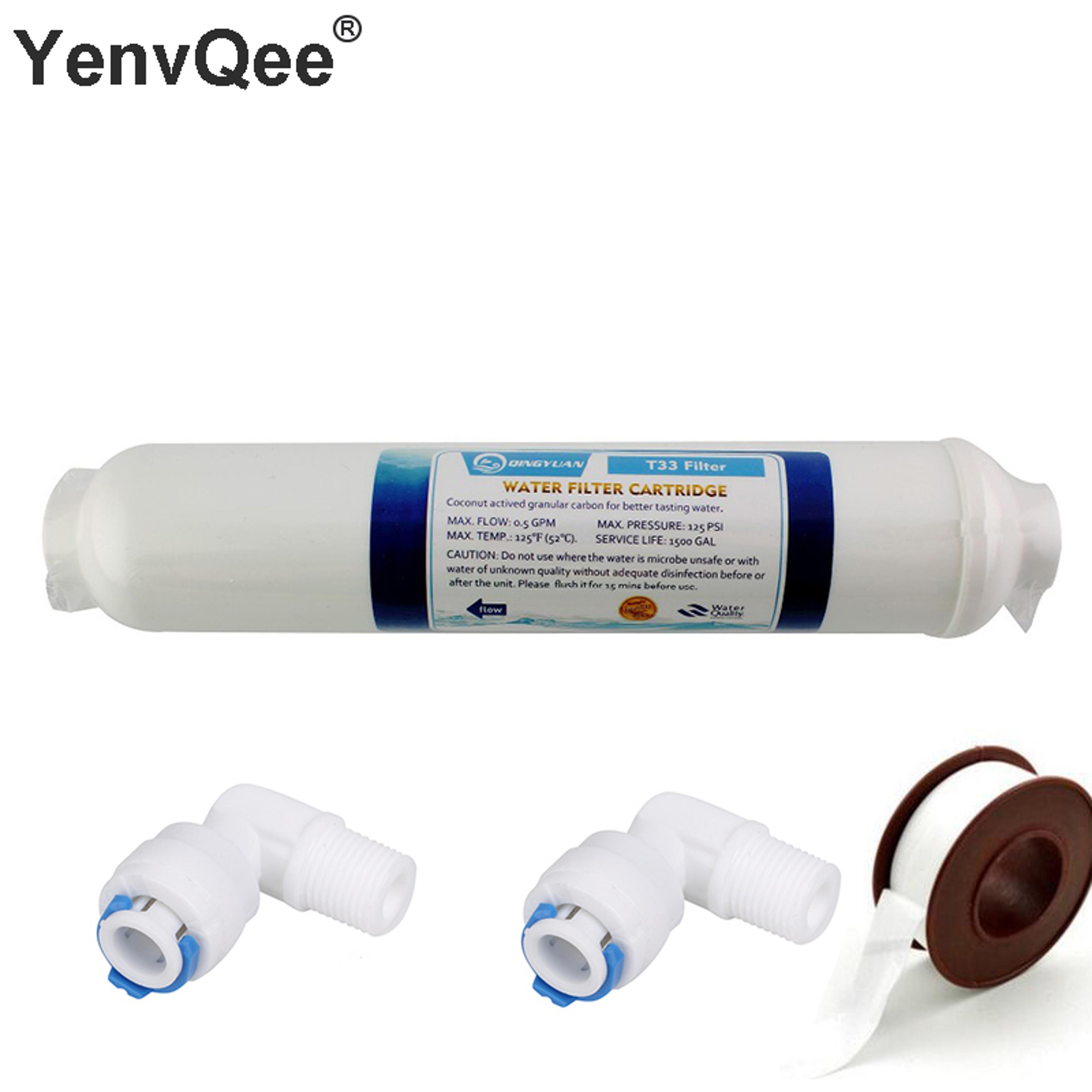 nline coconut carbon water filter for reverse osmosis system with micron filtration
