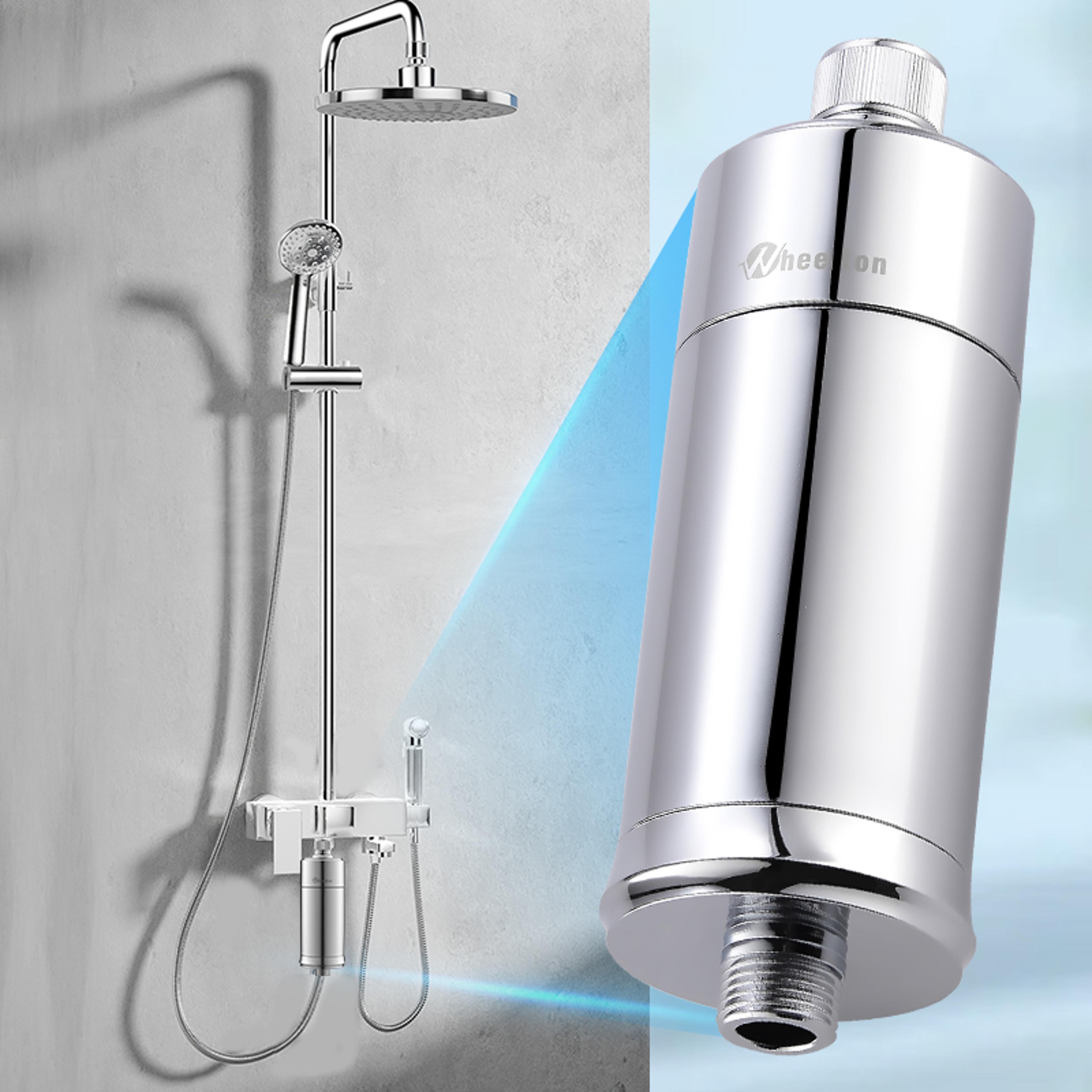 high pressure shower filter for hard water chlorine removal & skin hair care