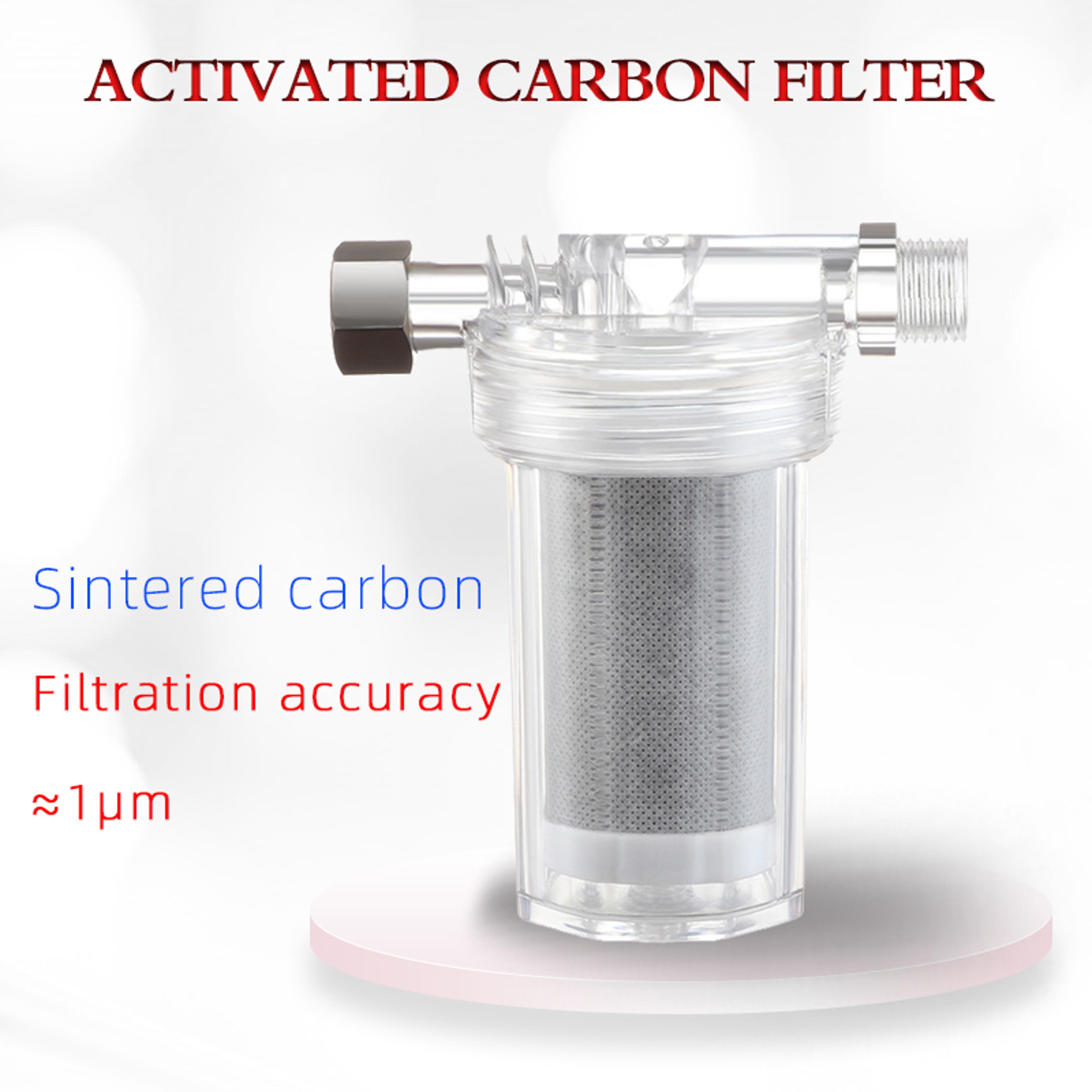 universal shower filter with activated carbon water purifier for bathroom and kitchen
