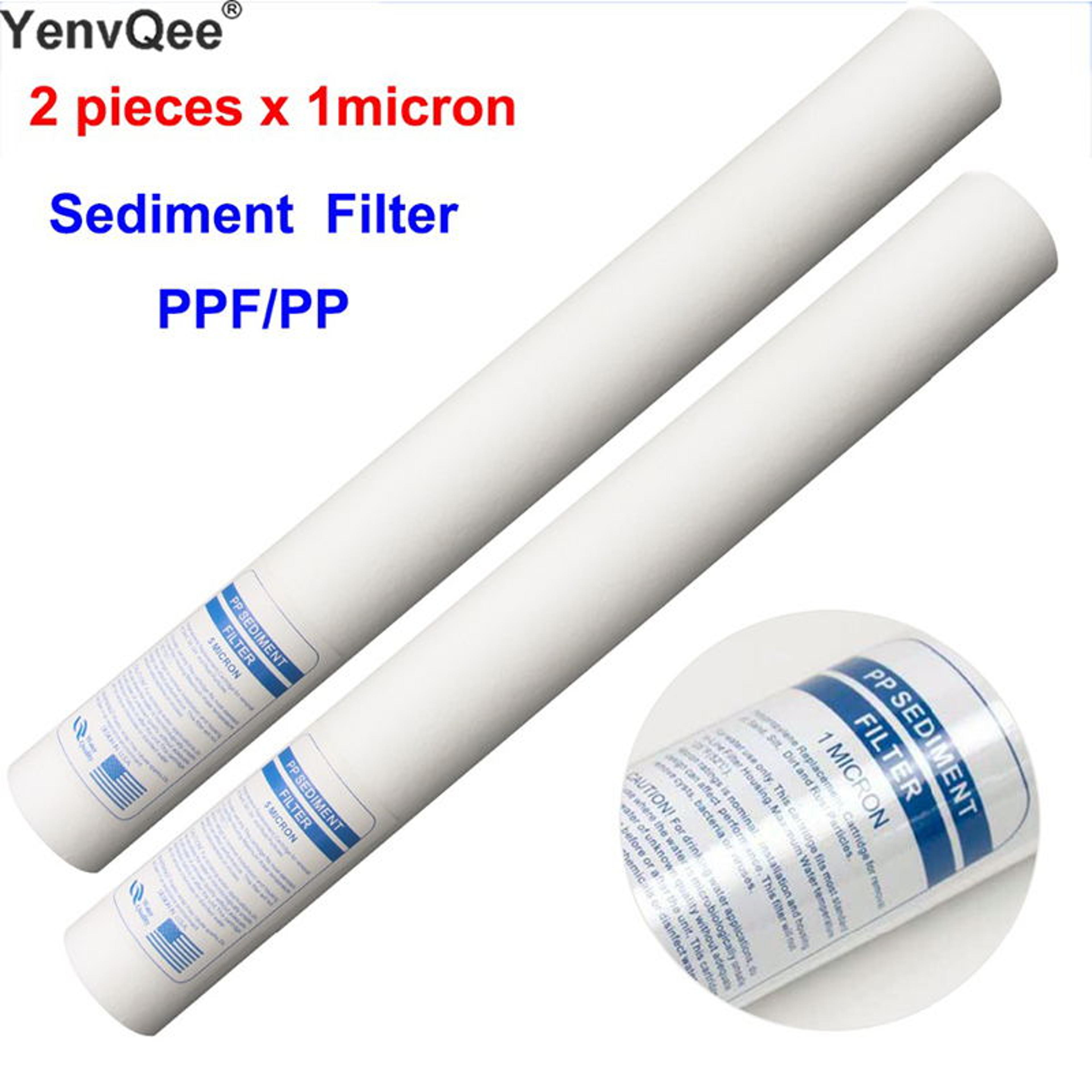 micron sediment water filter cartridge set for reverse osmosis systems