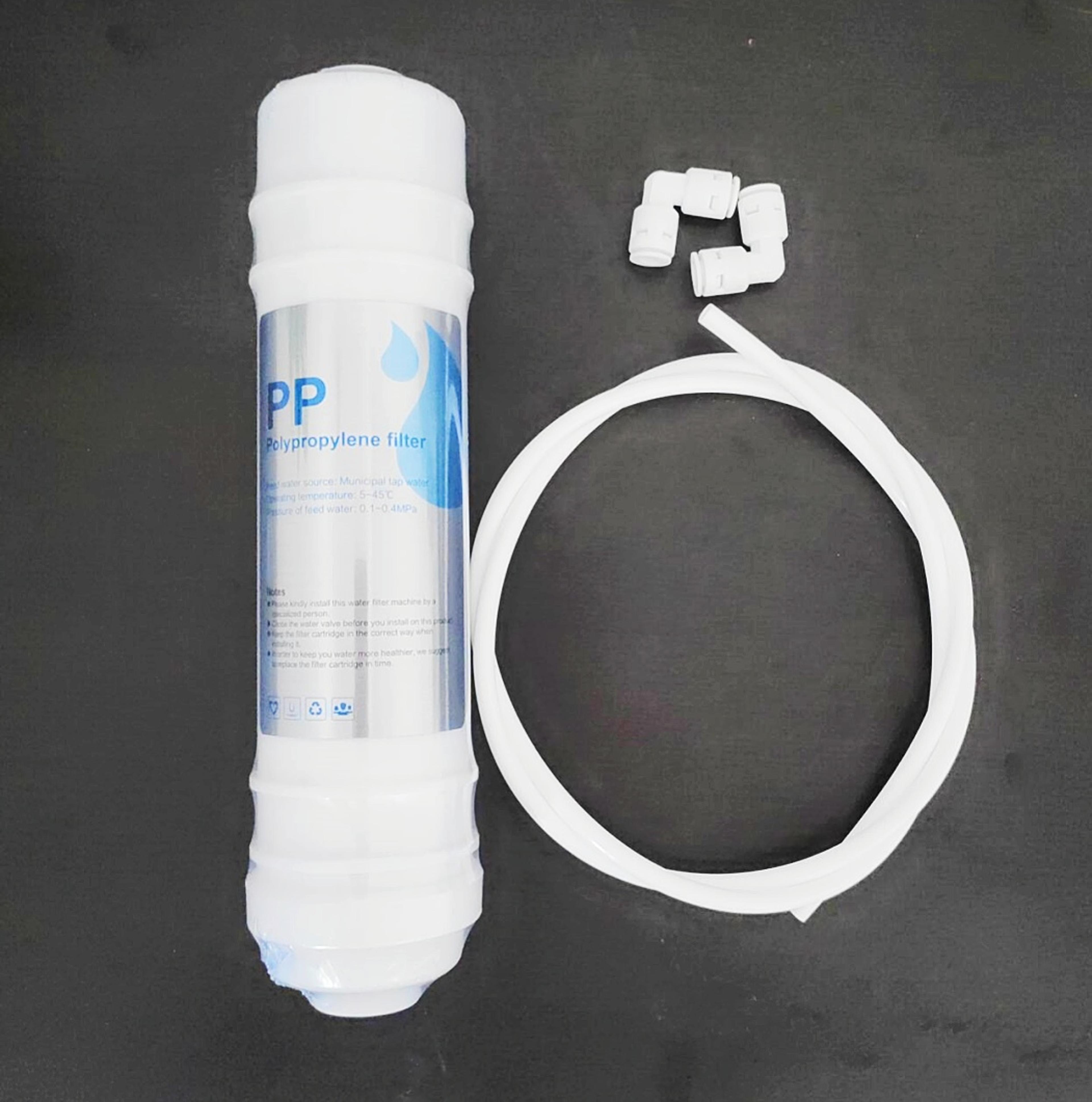 universal inline water filter with pp sediment filter for washing machine toilet faucet