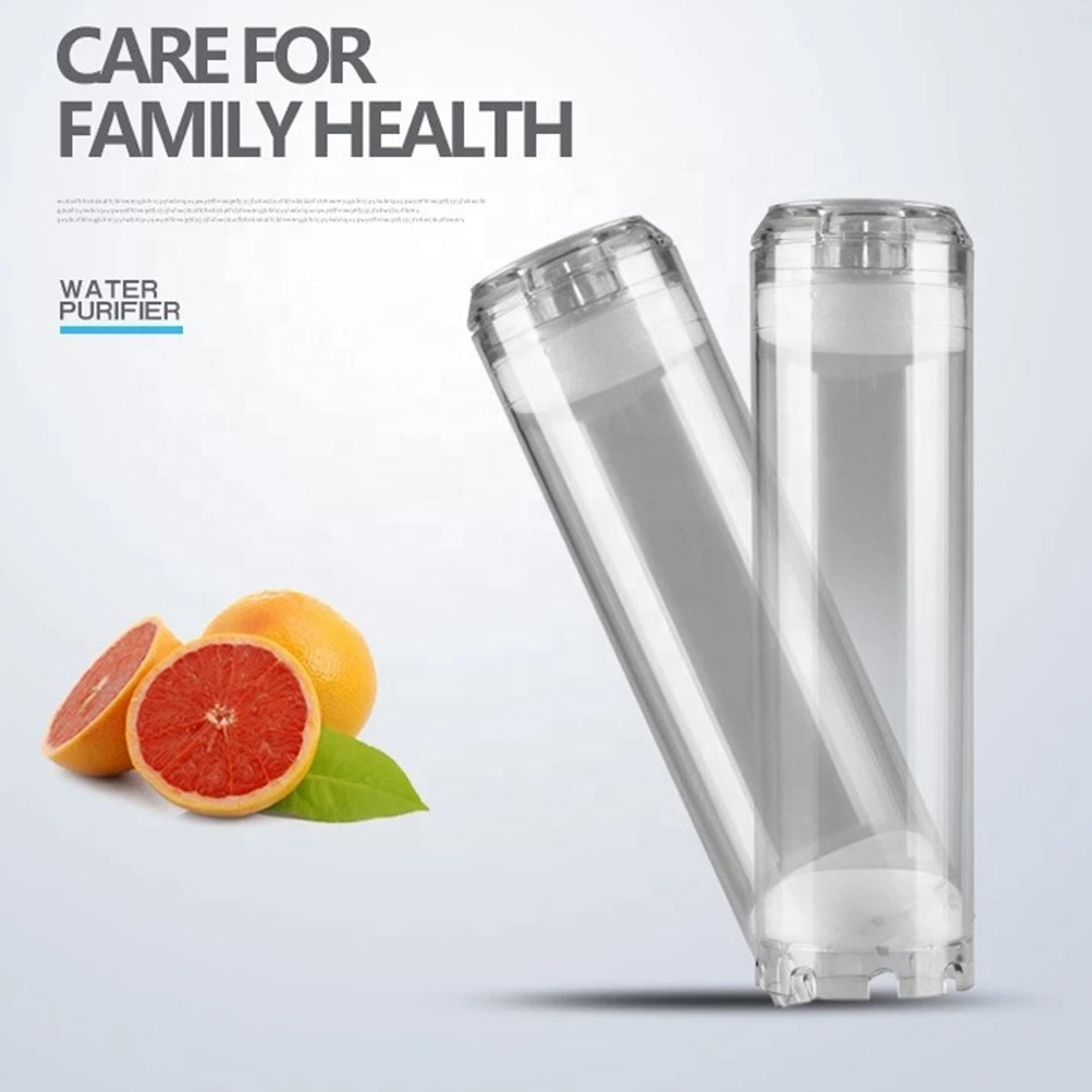 reusable clear water filter cartridge housing for diy filtration and resin systems