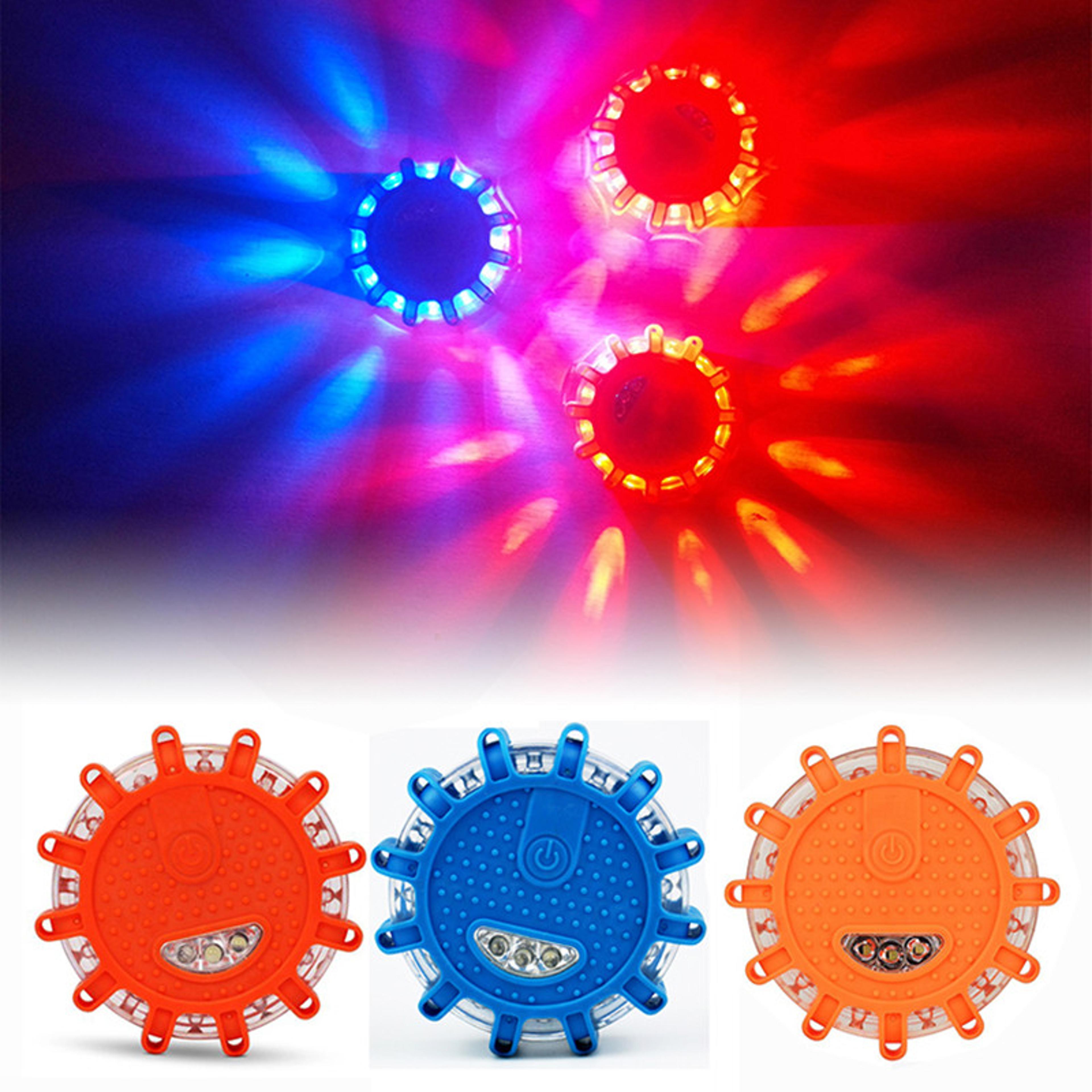 led road flares emergency lights rechargeable waterproof safety beacons for cars