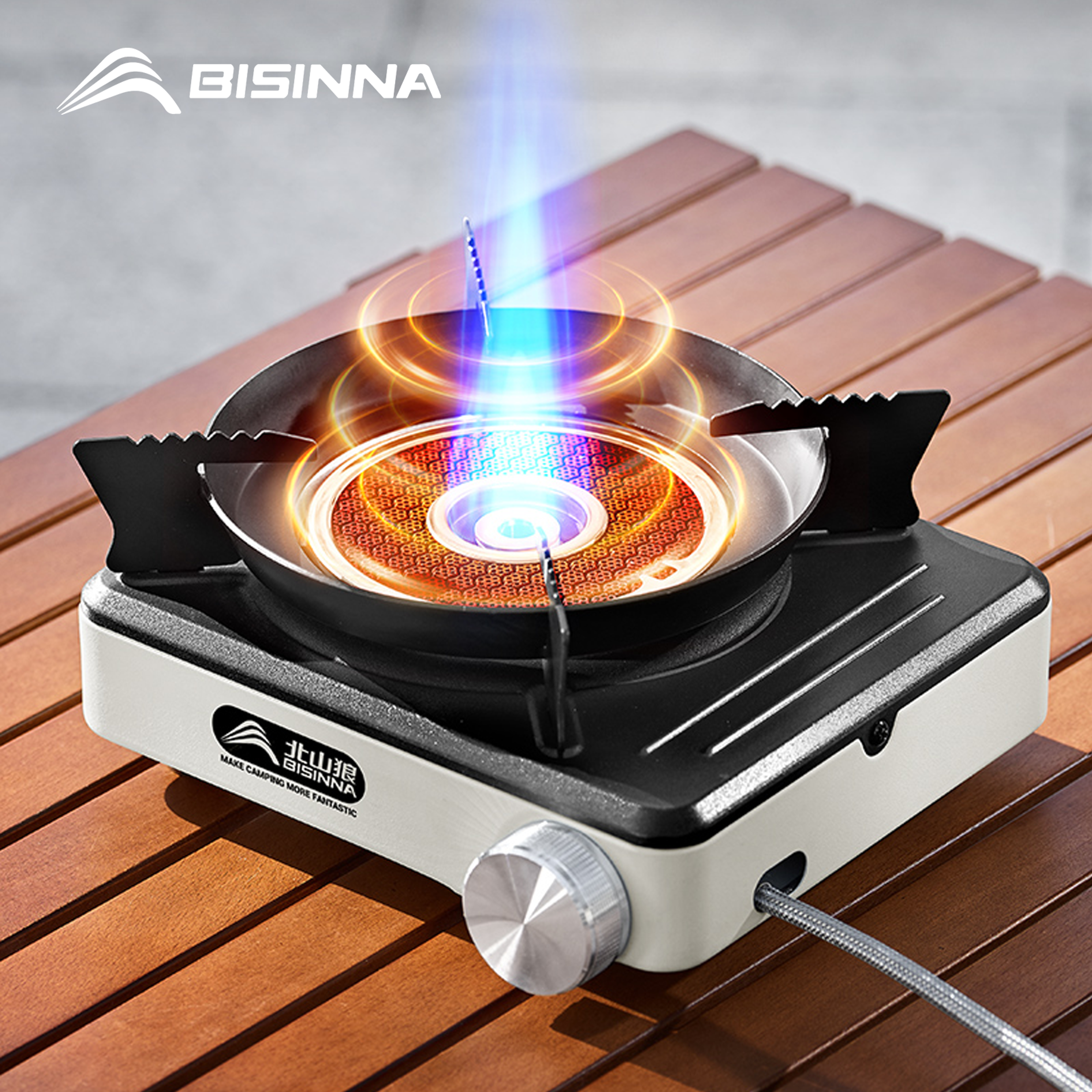 high power portable camping gas stove for outdoor cooking