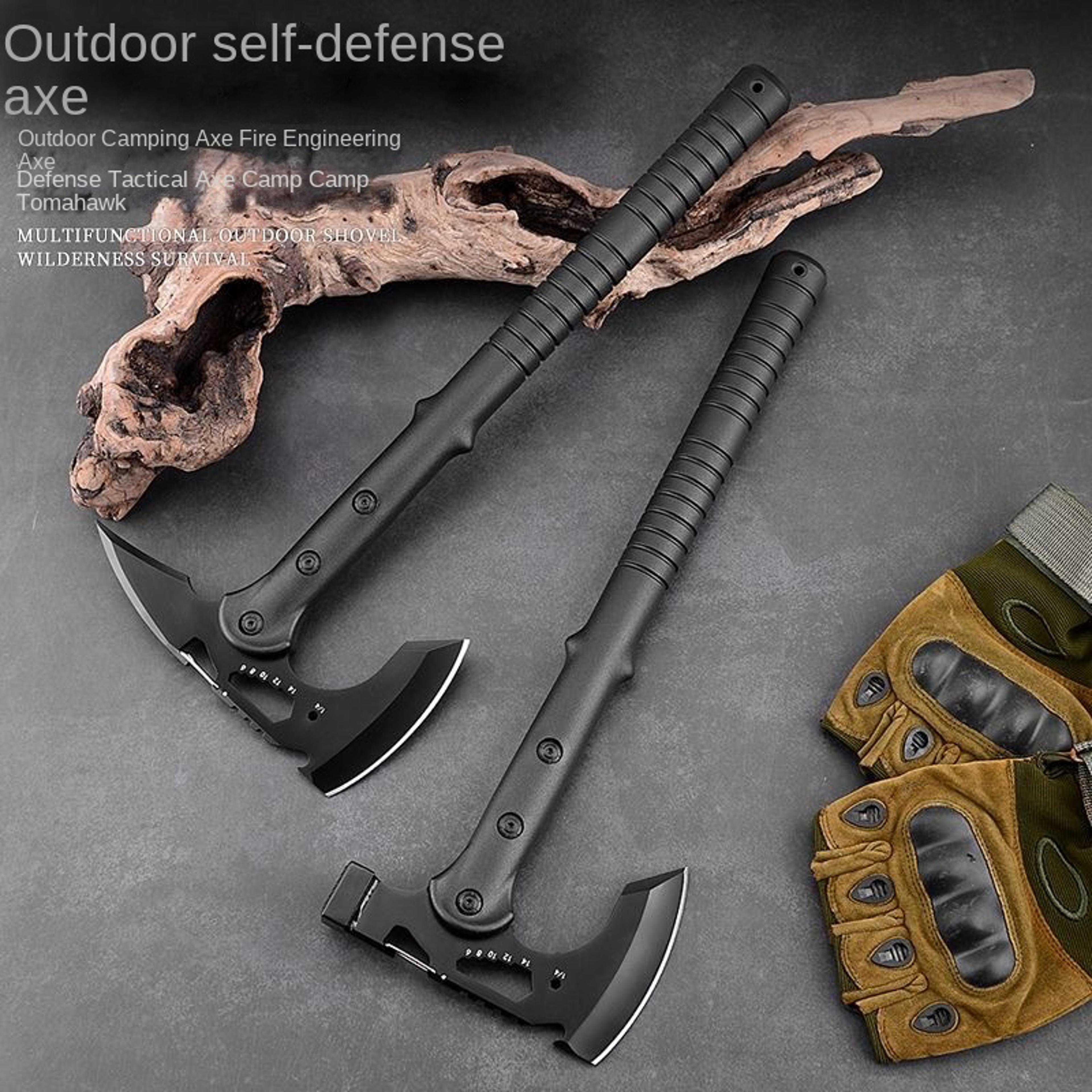 devil's tactical survival axe multi function camping & fire tool
