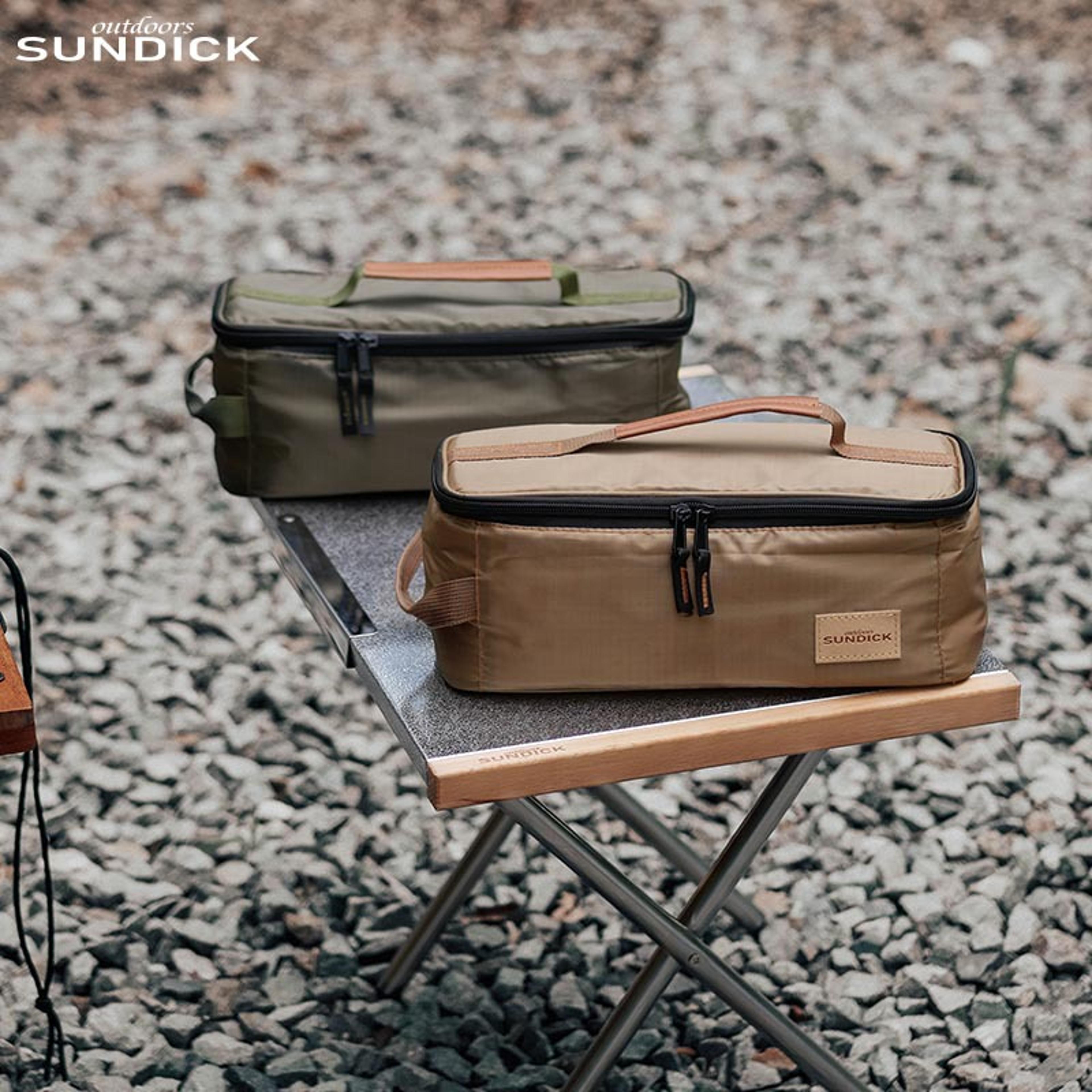 sundick multi compartment storage bag for kitchen & camping