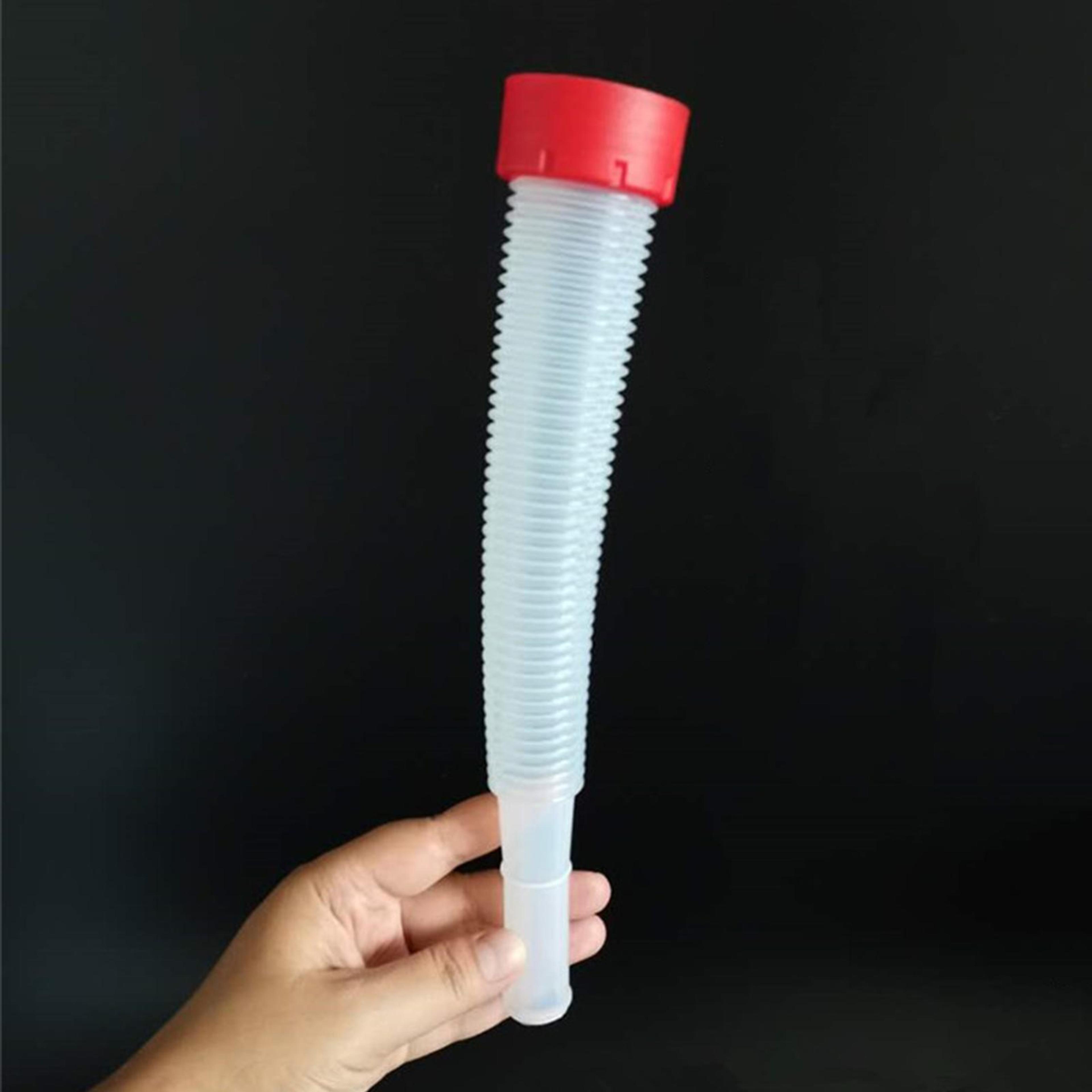 premium abs oil measuring jug with scale and cap for engine & fuel oil