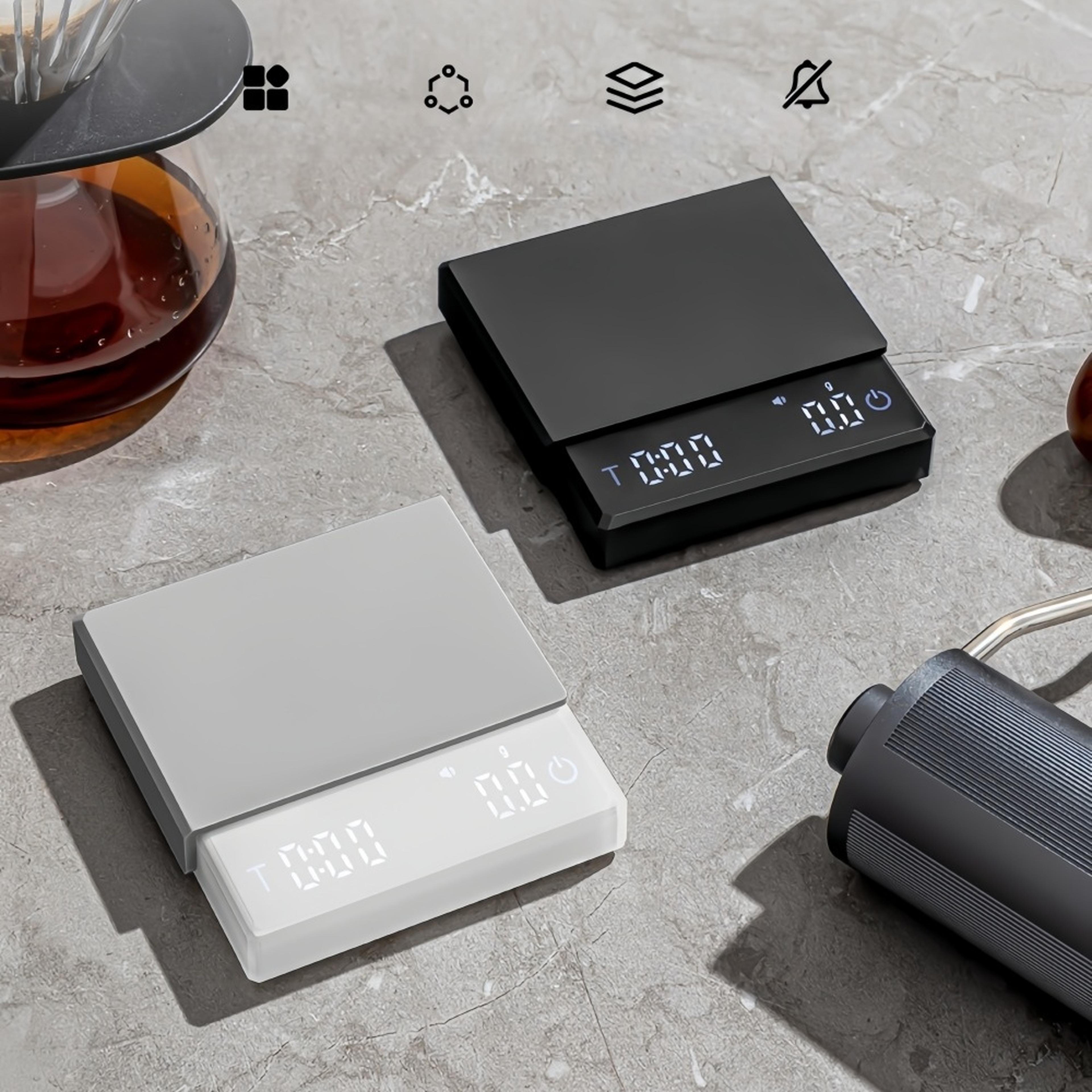 precision usb rechargeable coffee scale with timer for pour over espresso brewing