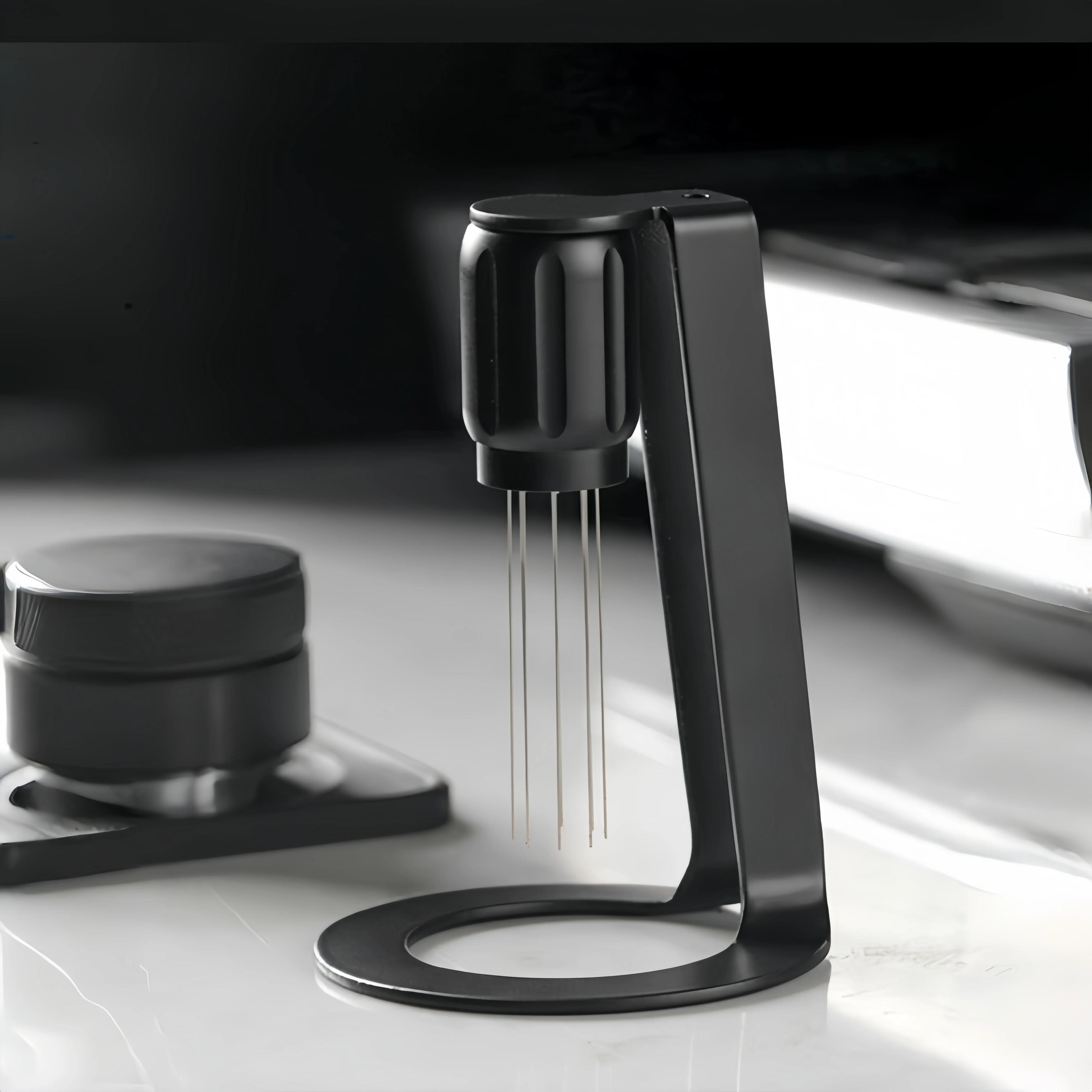 magnetic wdt tool stainless steel coffee needle distributor for perfect espresso puck prep