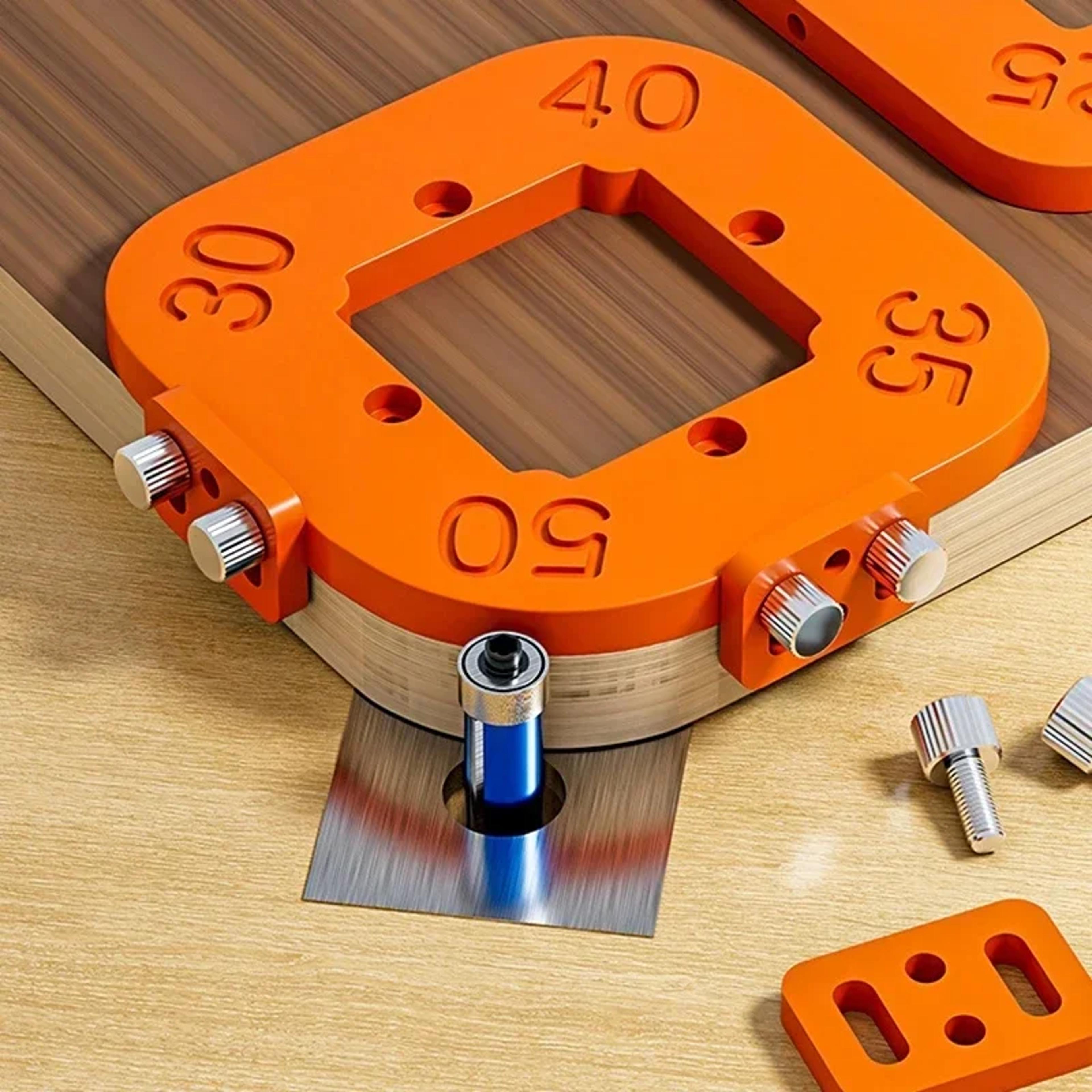 precision corner radius template jig set for woodworking router guide