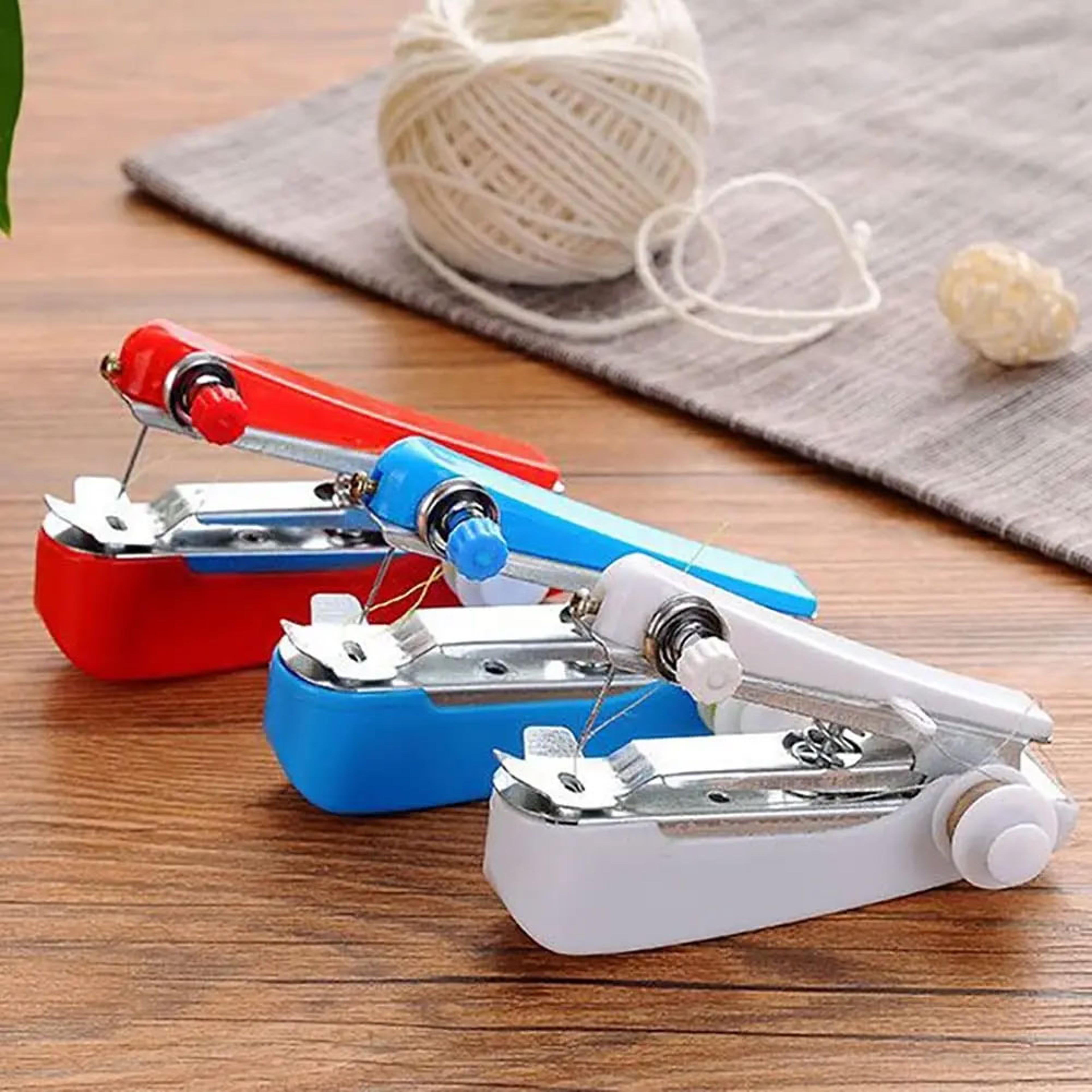 portable handheld sewing machine for quick repairs and travel stitching