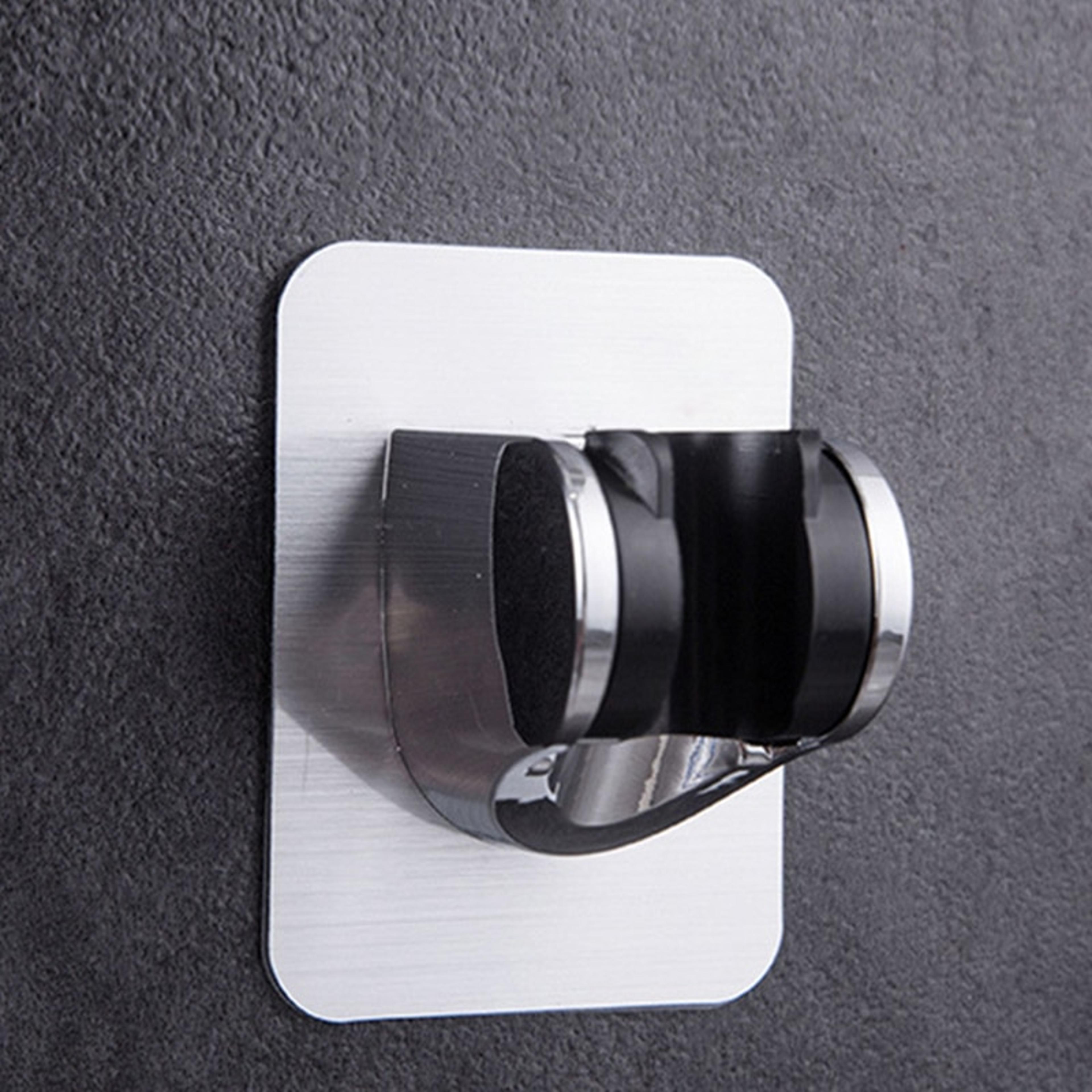 adjustable self adhesive shower head holder no drill wall mount bracket