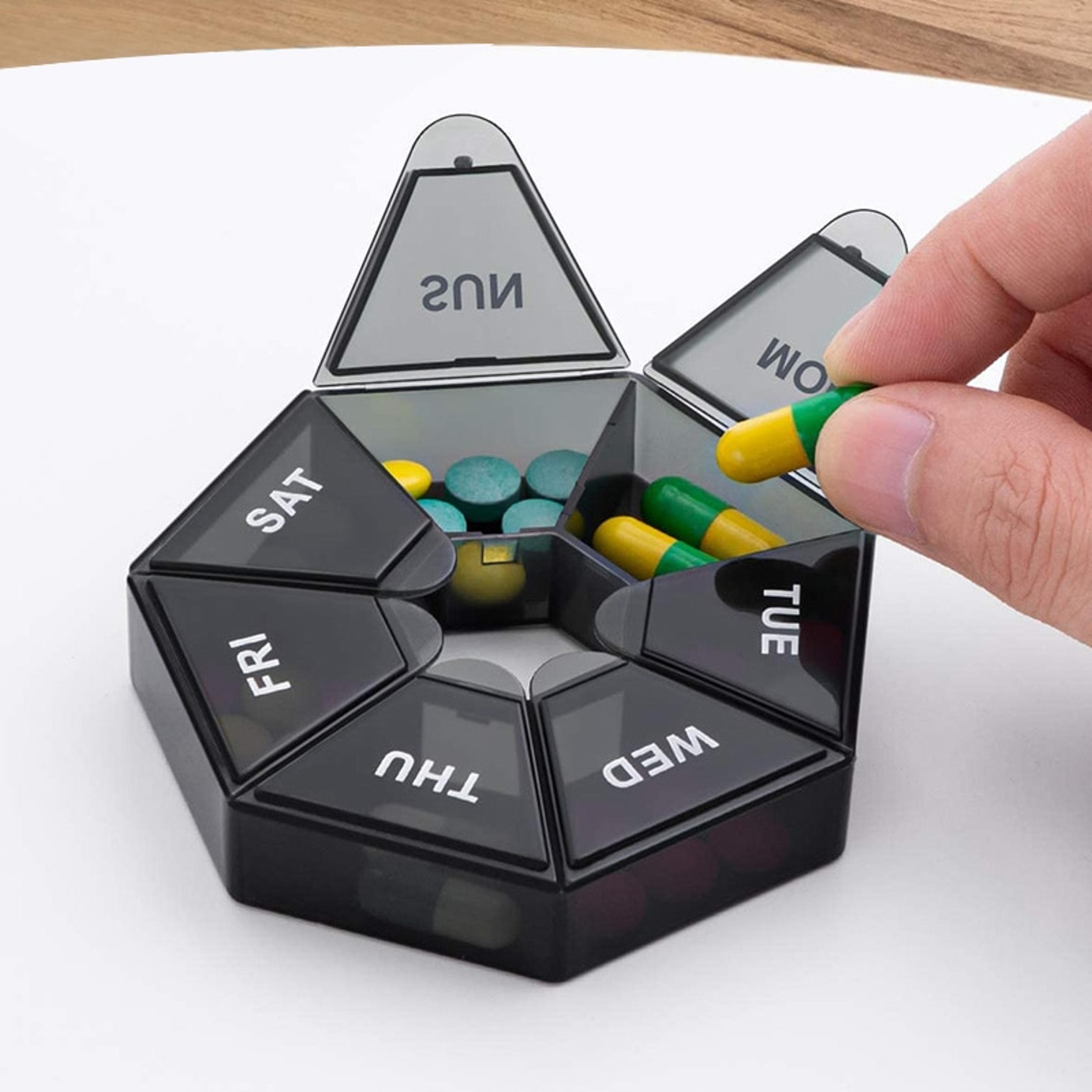 weekly pill organizer travel pill box day portable medicine case set