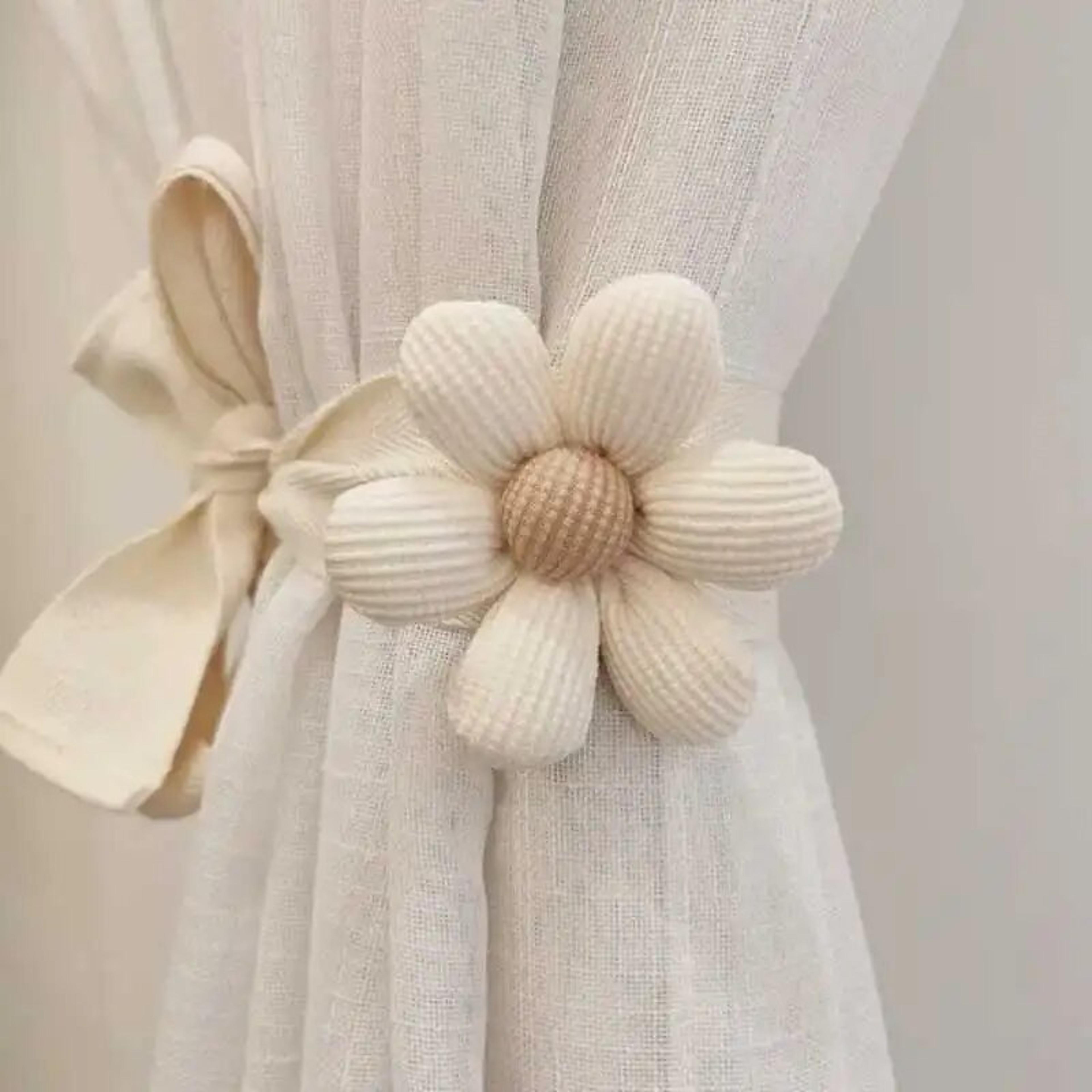 flower curtain tiebacks decorative rope for kids room and car curtains