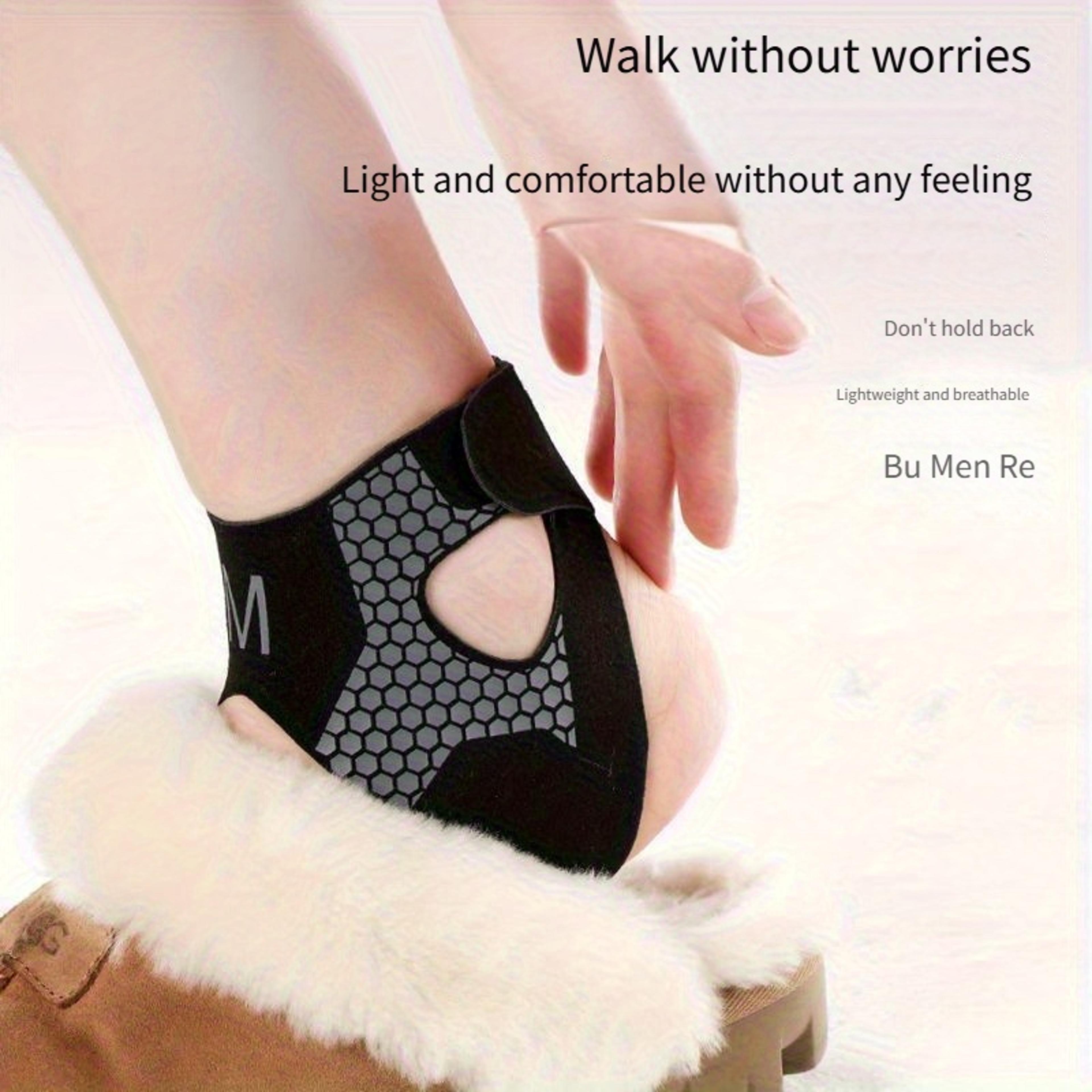 adjustable ankle support brace for sprain recovery & sports stability