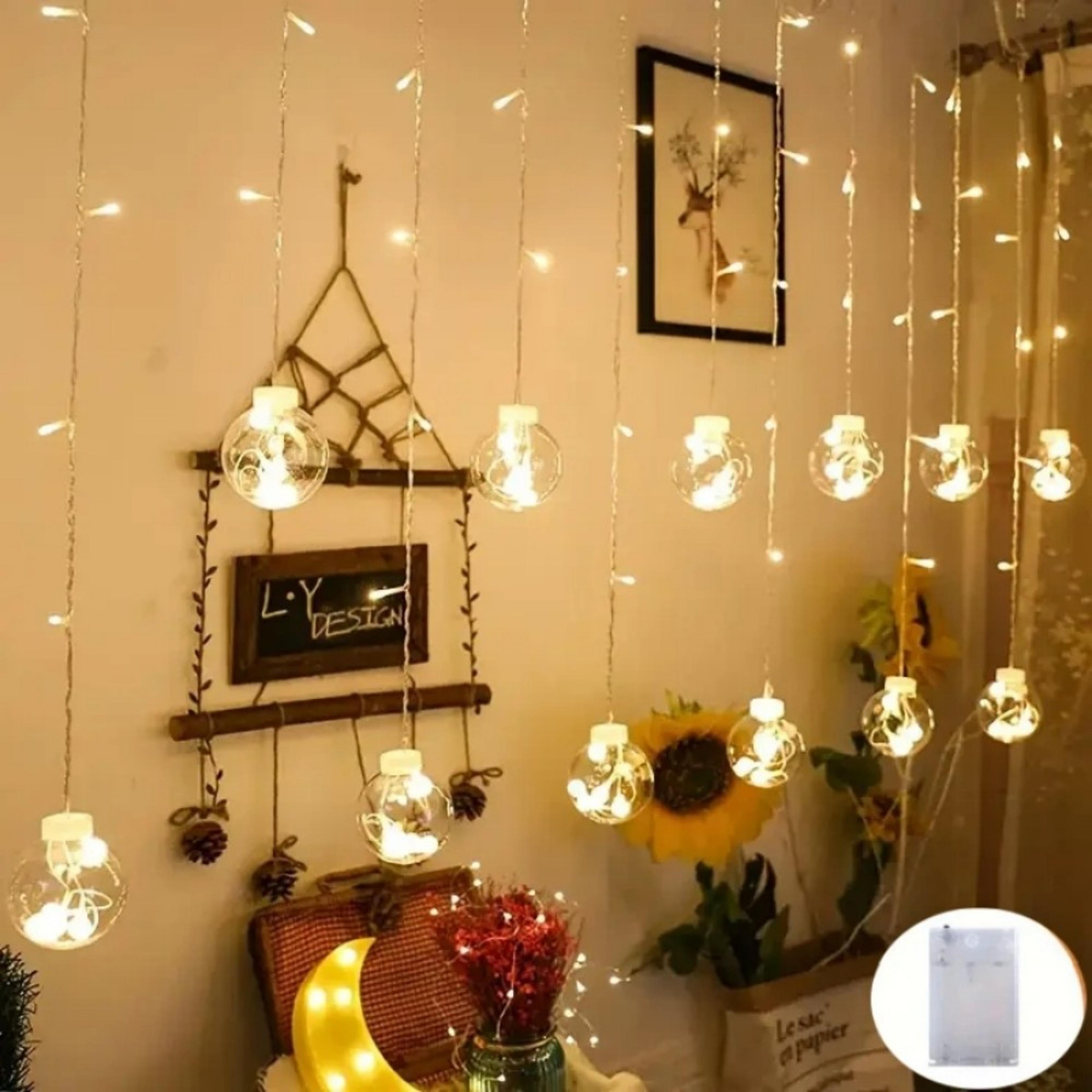 warm white ball wishing globe lights battery powered string lights for bedroom & party