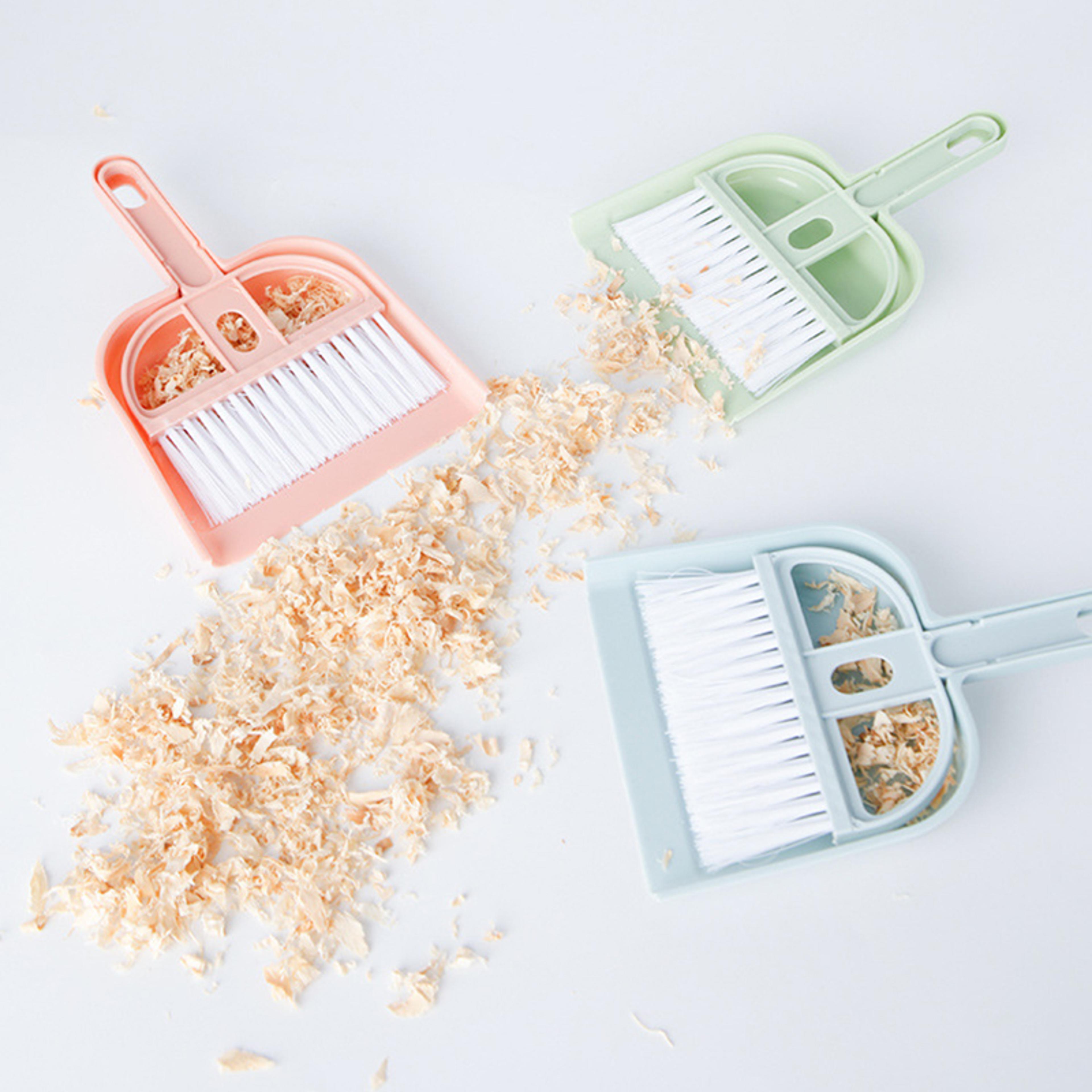 small pet cleaning set mini dustpan broom for guinea pig rabbit cage