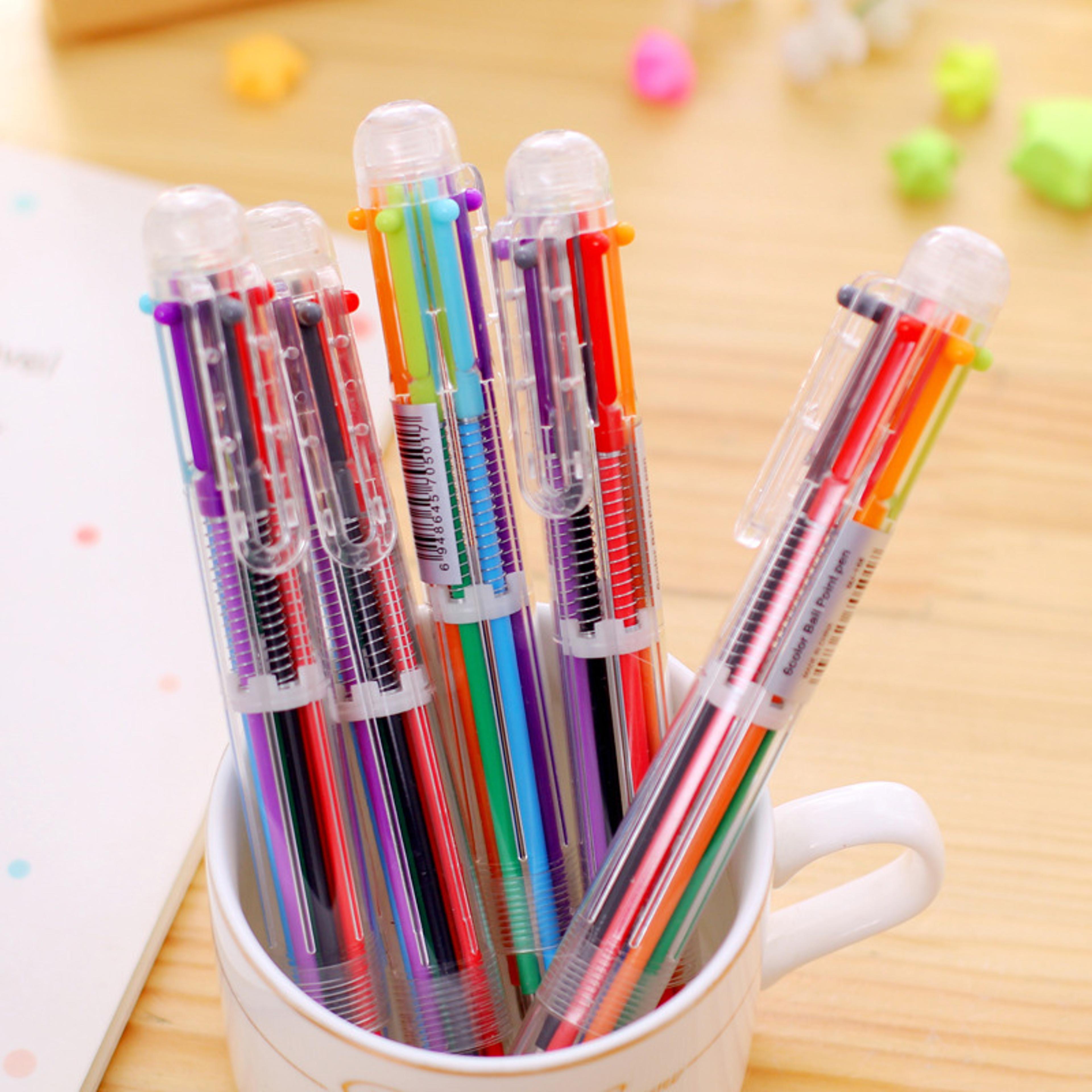 color multi function ballpoint pen smooth writing pen for school office