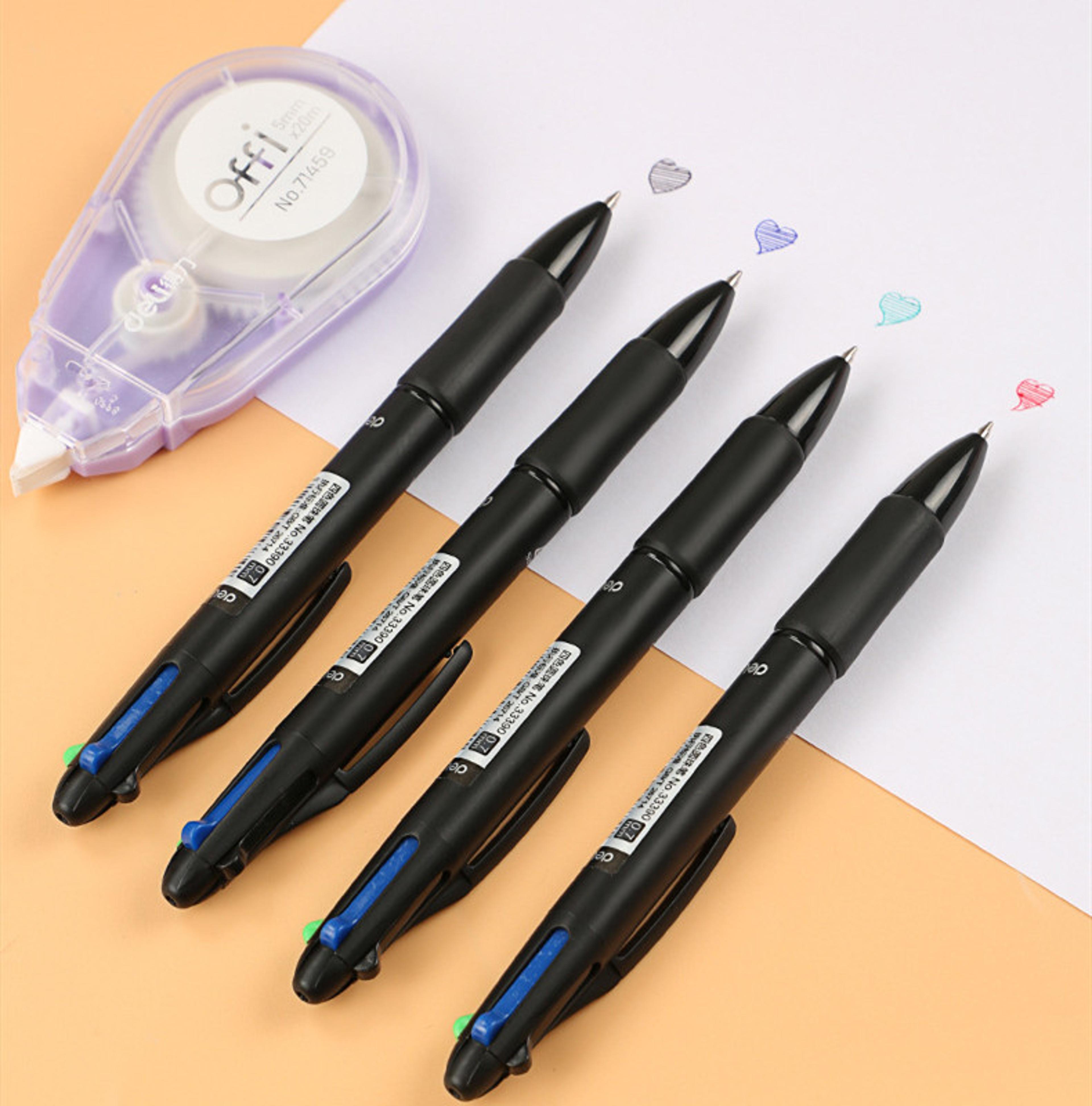 color multi ink ballpoint pen set smooth writing school office pens
