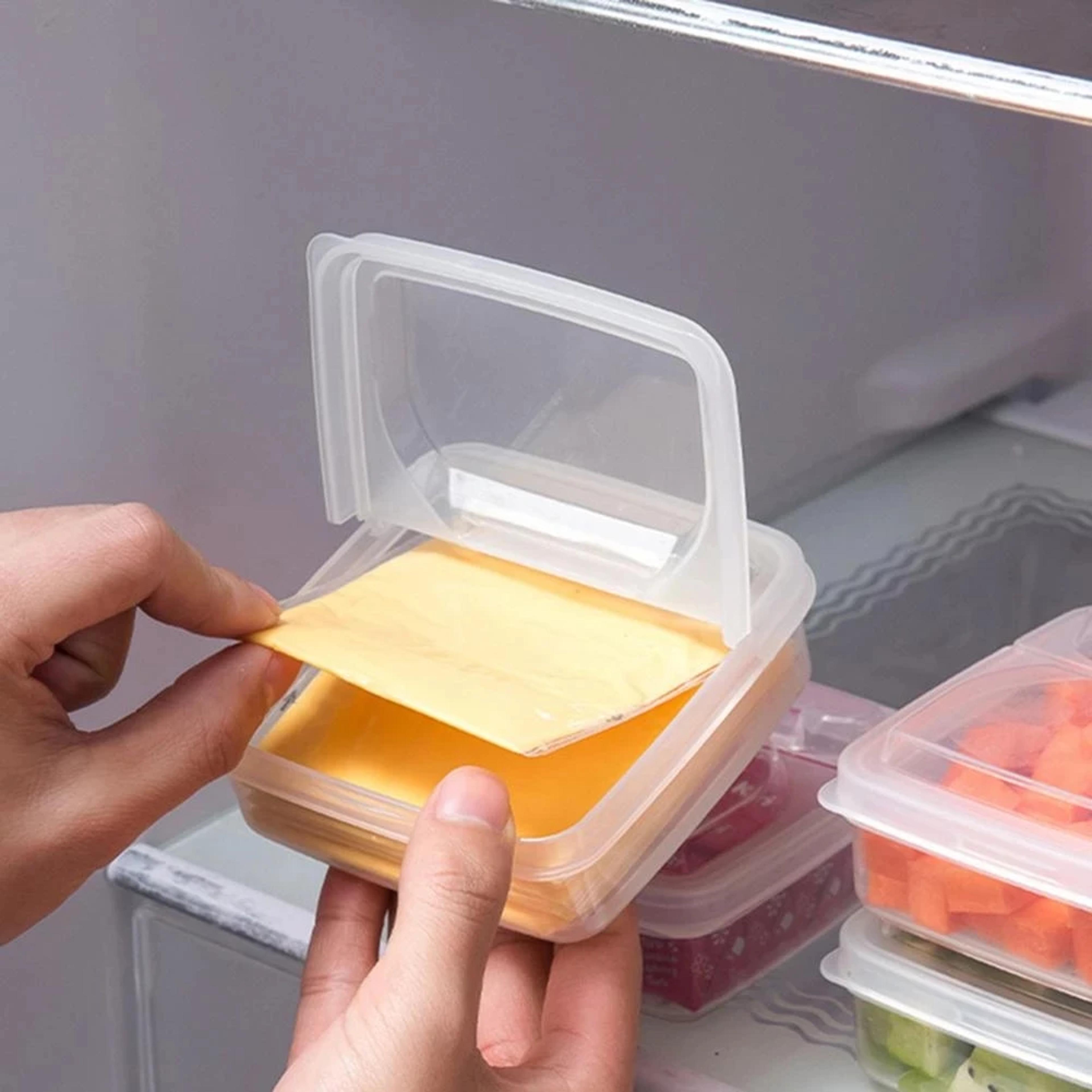 freshseal butter cheese storage container with lid for fridge organizer and food fresh keeper