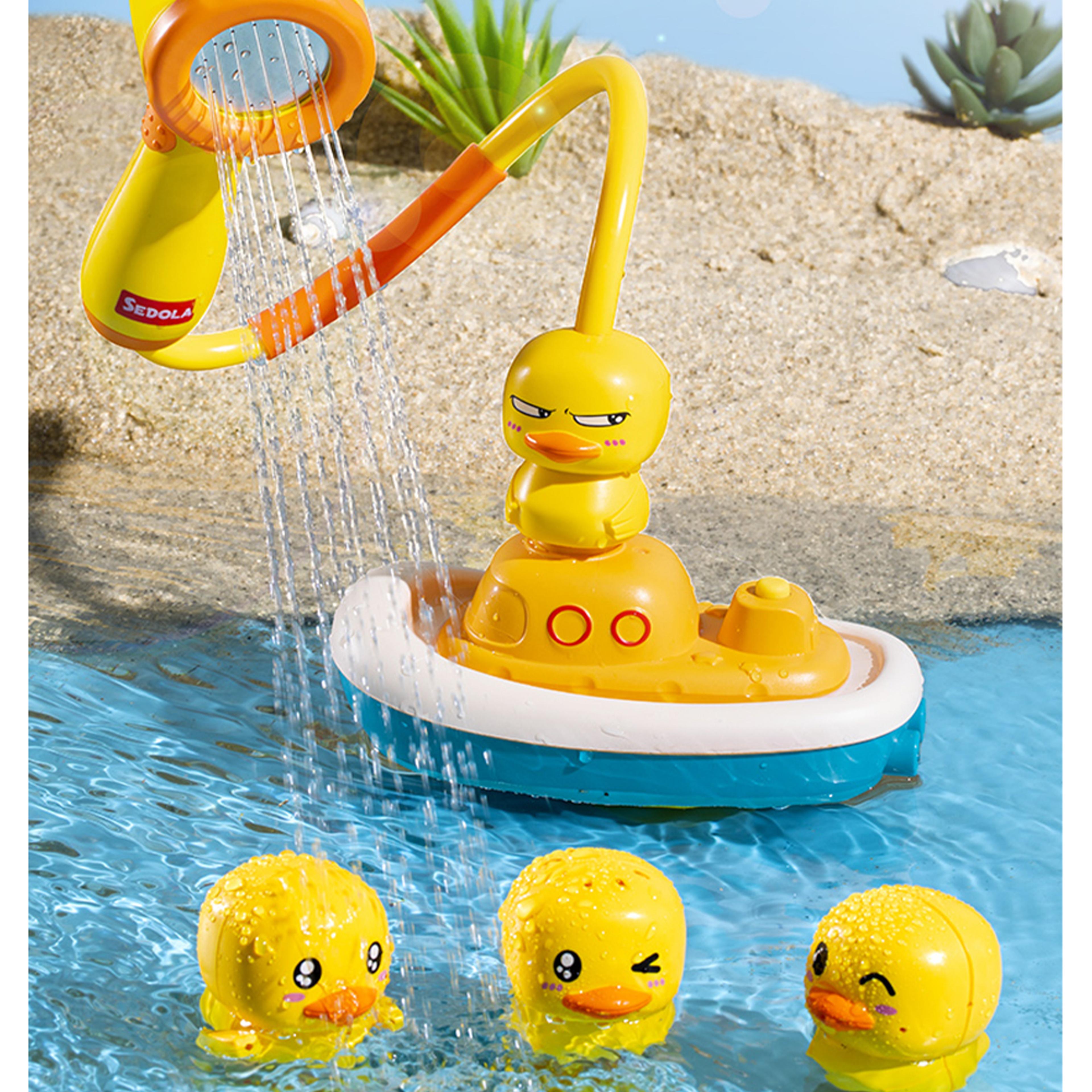 electric duck water spray baby bath toy for toddlers fun bath time toy