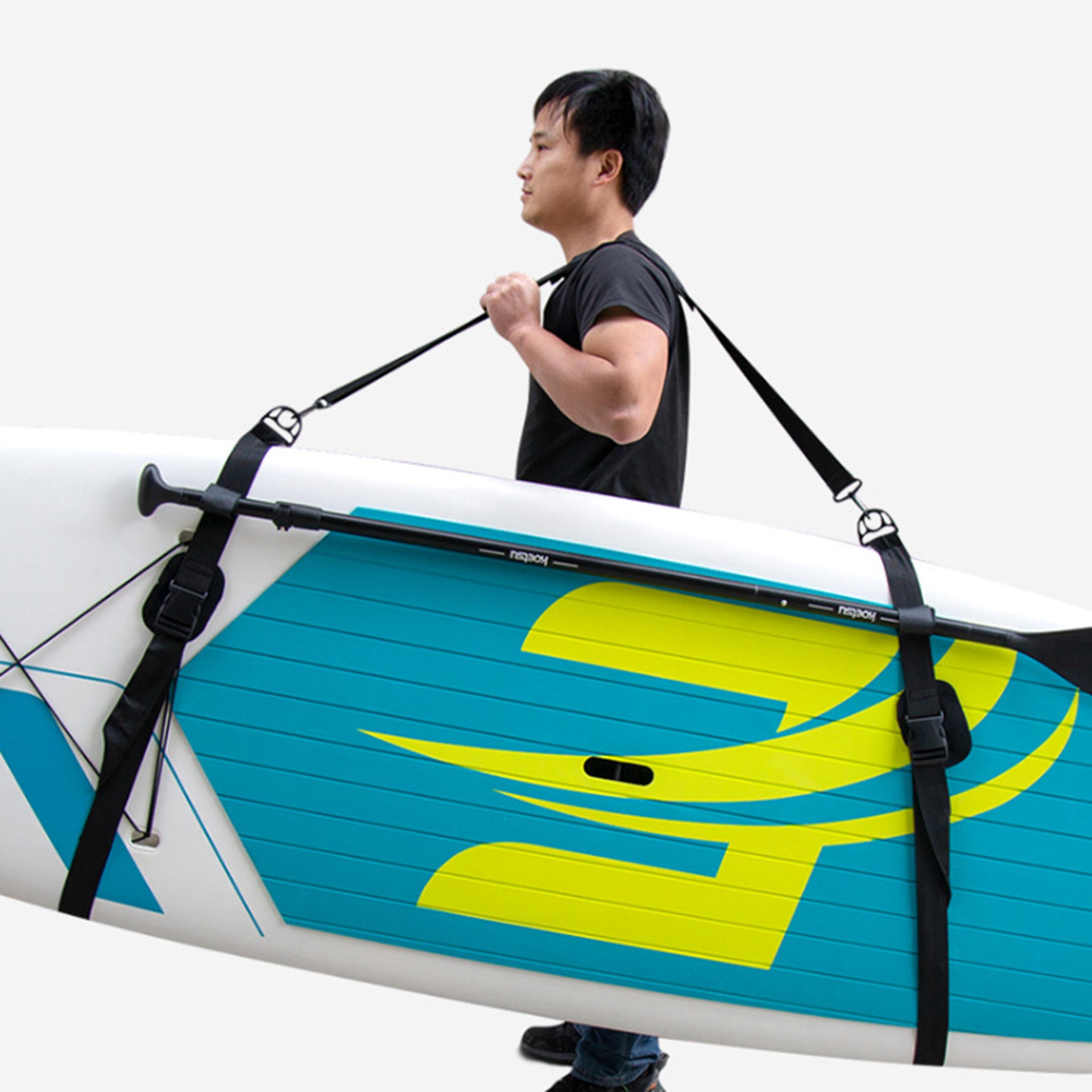 adjustable surfboard carry sling with shoulder strap for paddle boards and surfboards