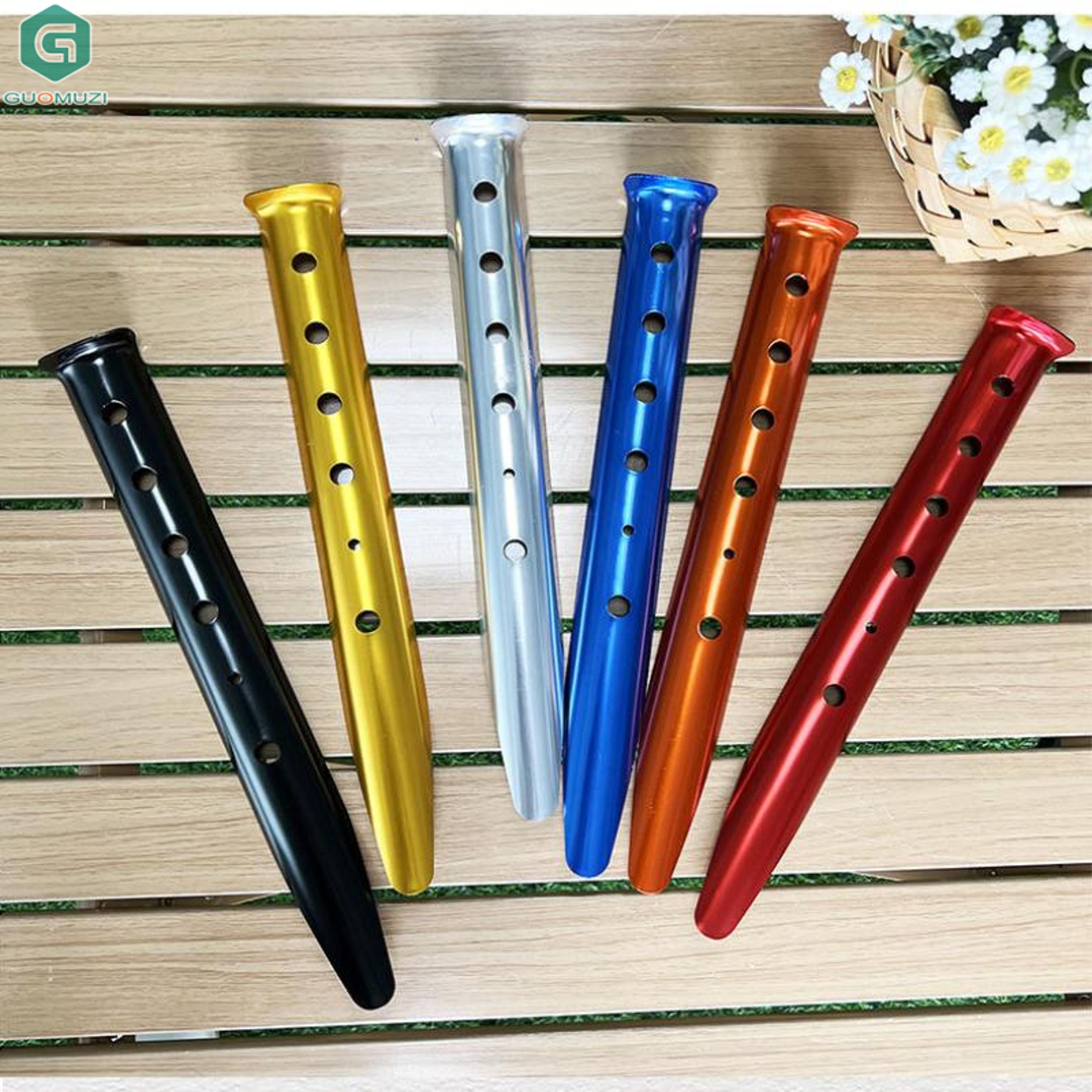 heavy duty sand tent stakes set aluminum alloy beach & snow pegs for camping