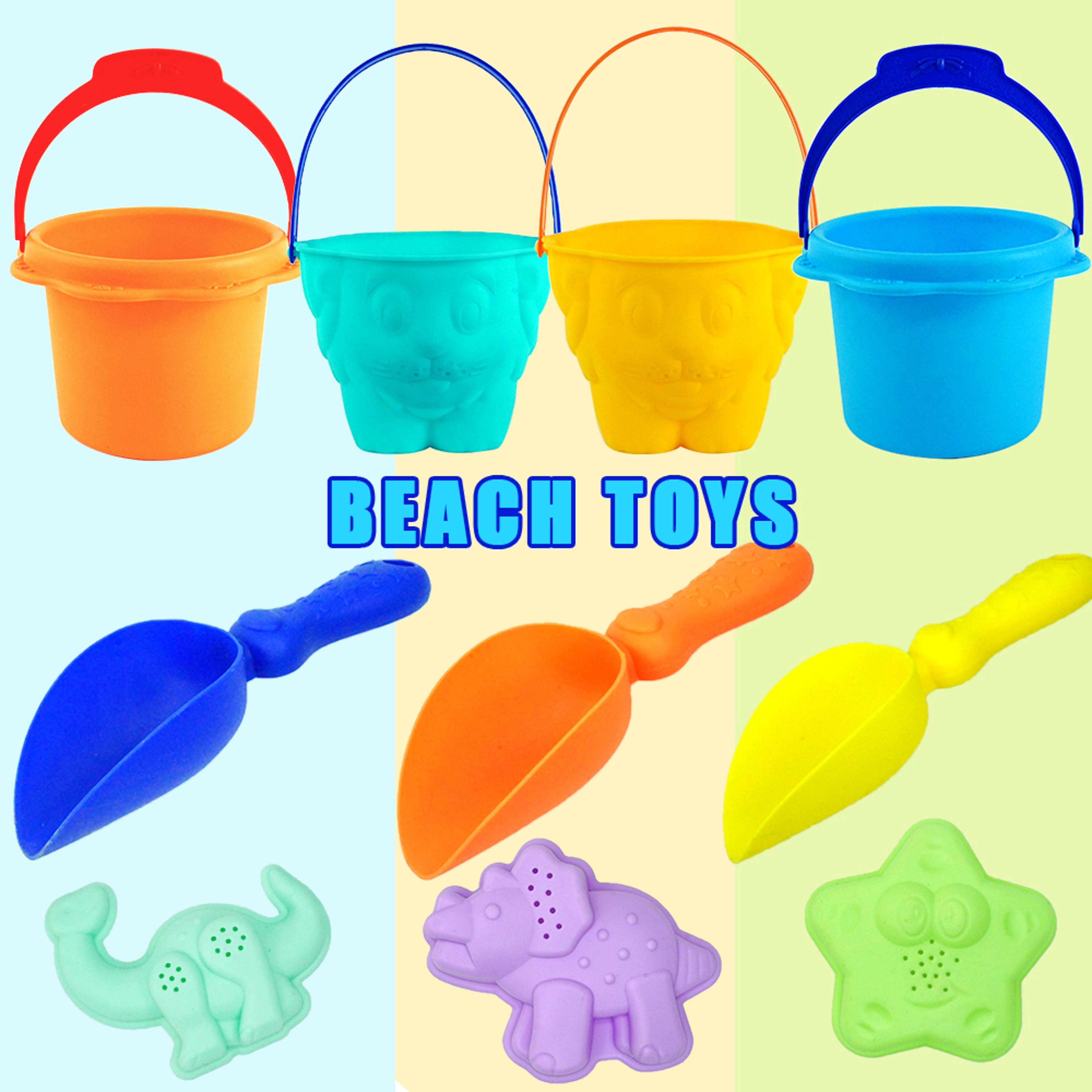 dinosaur beach toy set for kids sensory sand and water play kit