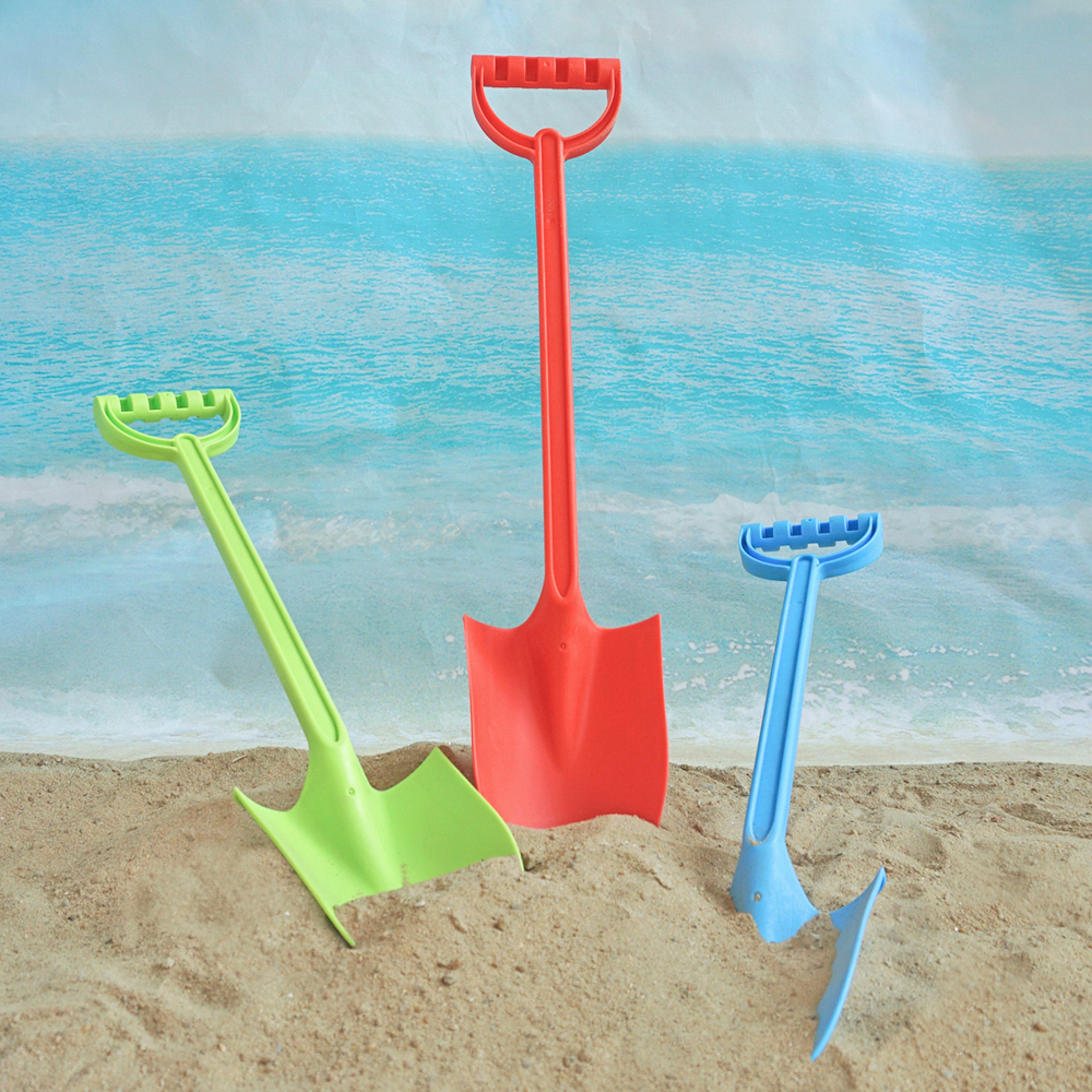 kids long handle beach shovel sand and snow toy for outdoor play