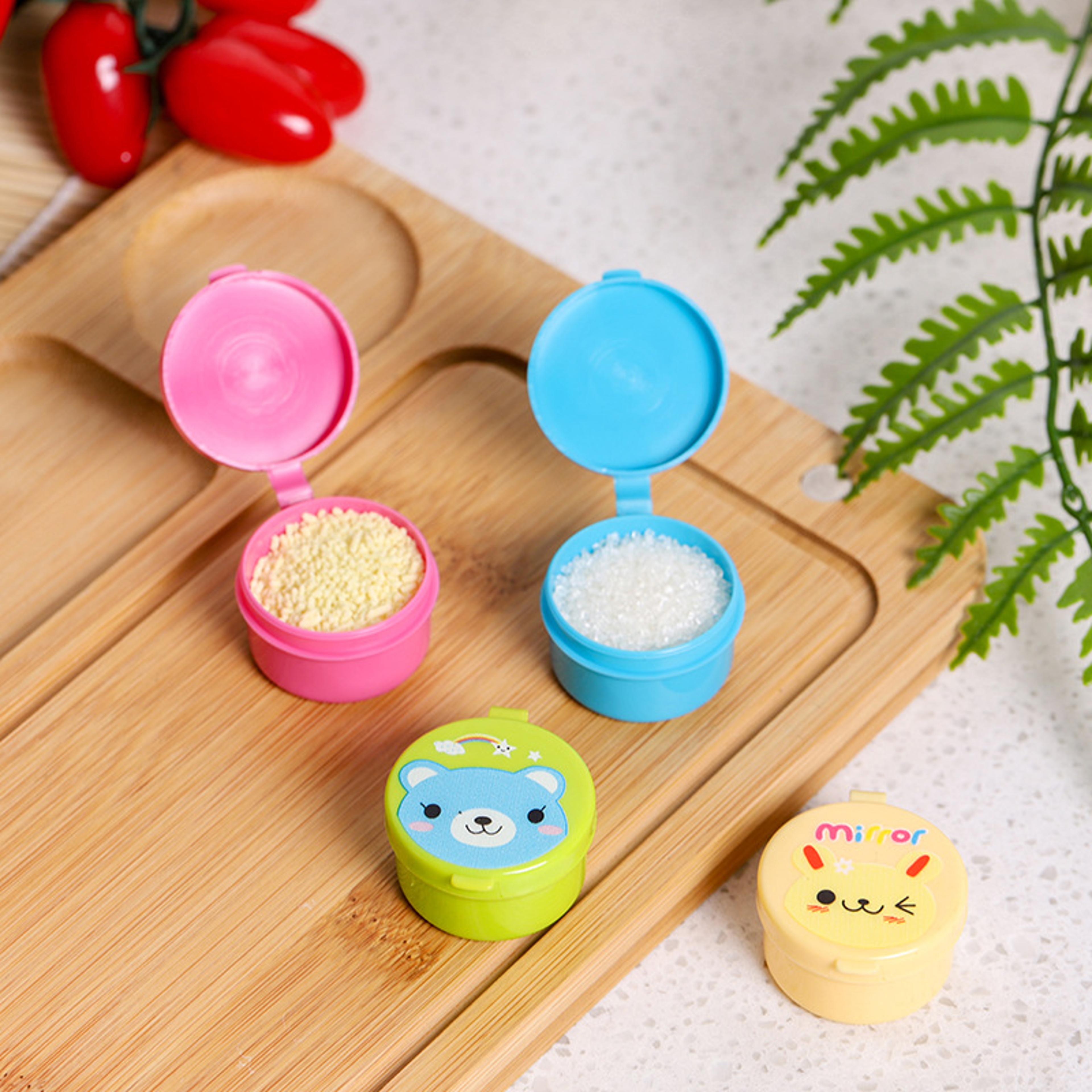 portable mini sauce containers set leakproof travel seasoning bottles for lunch box and outdoor meals