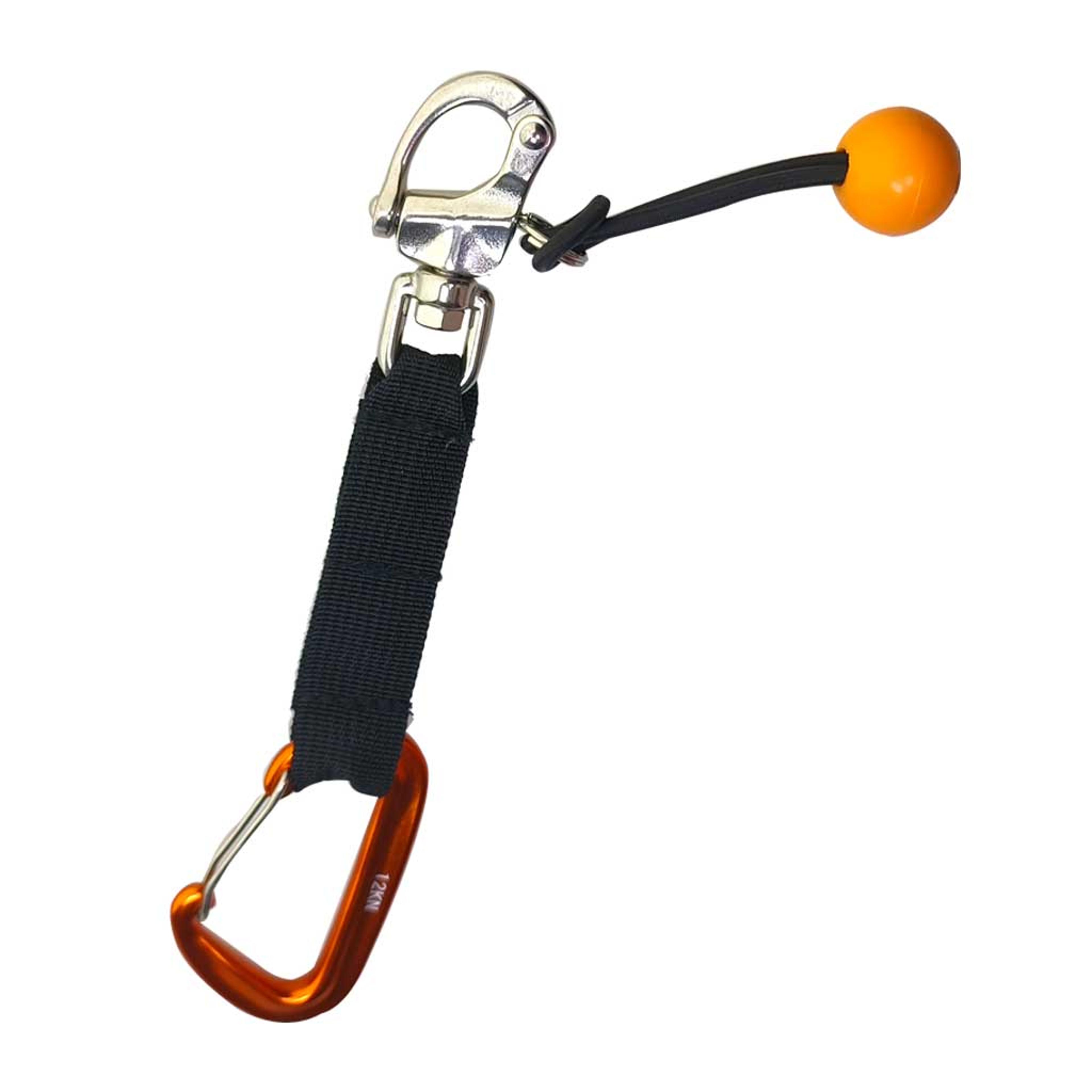 quick release diving lanyard with stainless steel swivel clip for surfing & water sports