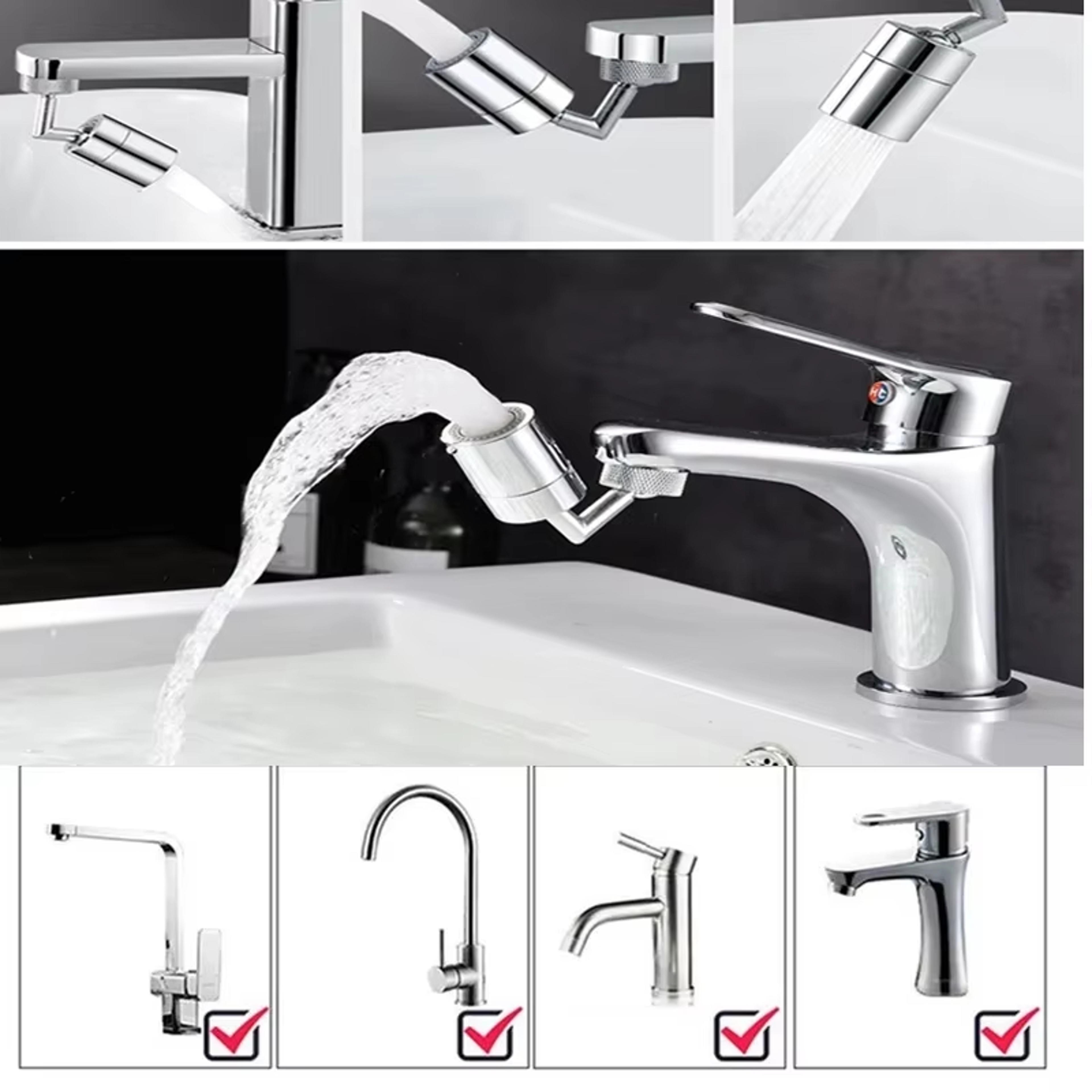 rotating faucet aerator splash proof faucet extension adapter water saving nozzle