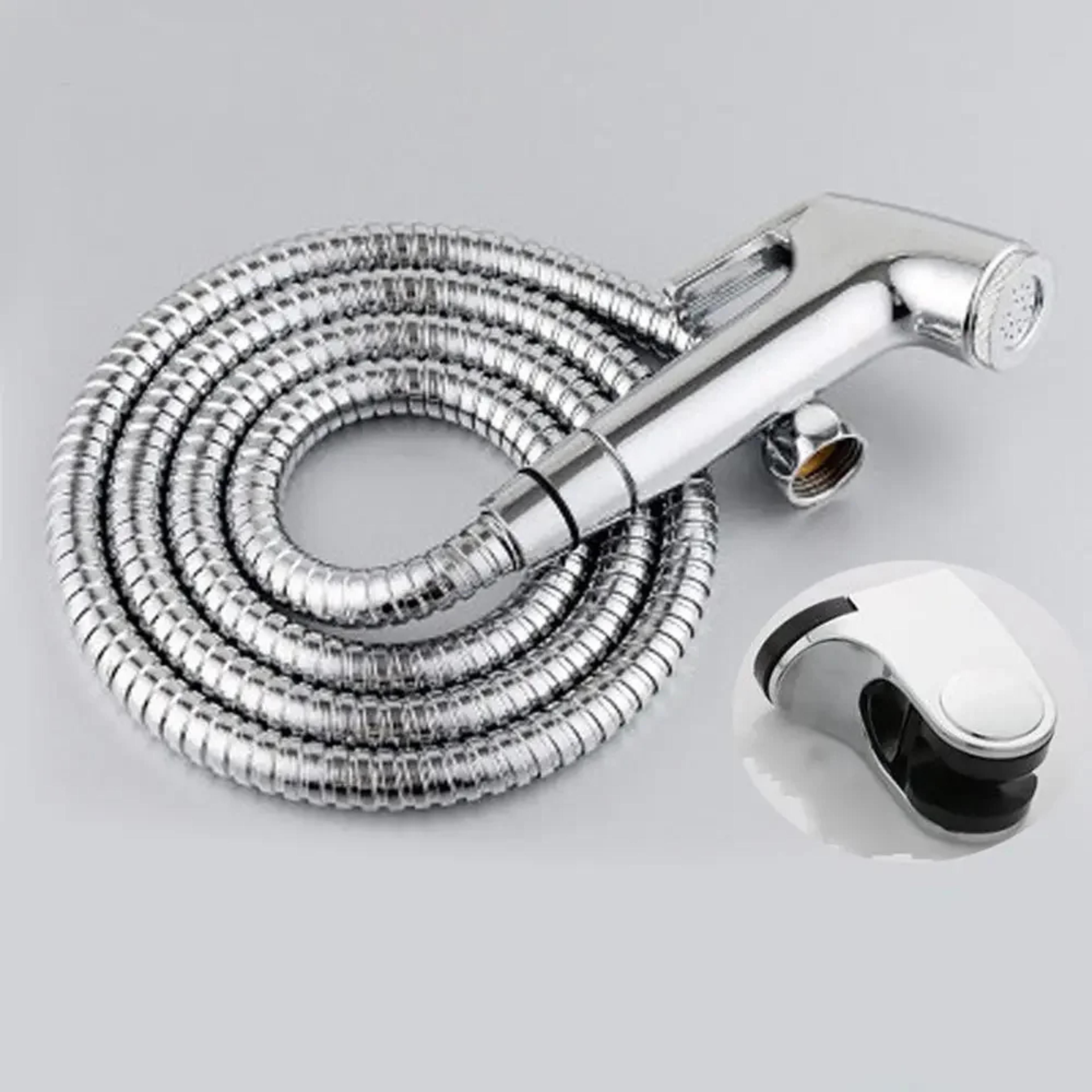 stainless steel handheld bidet sprayer set for toilet hygienic bathroom cleaning kit