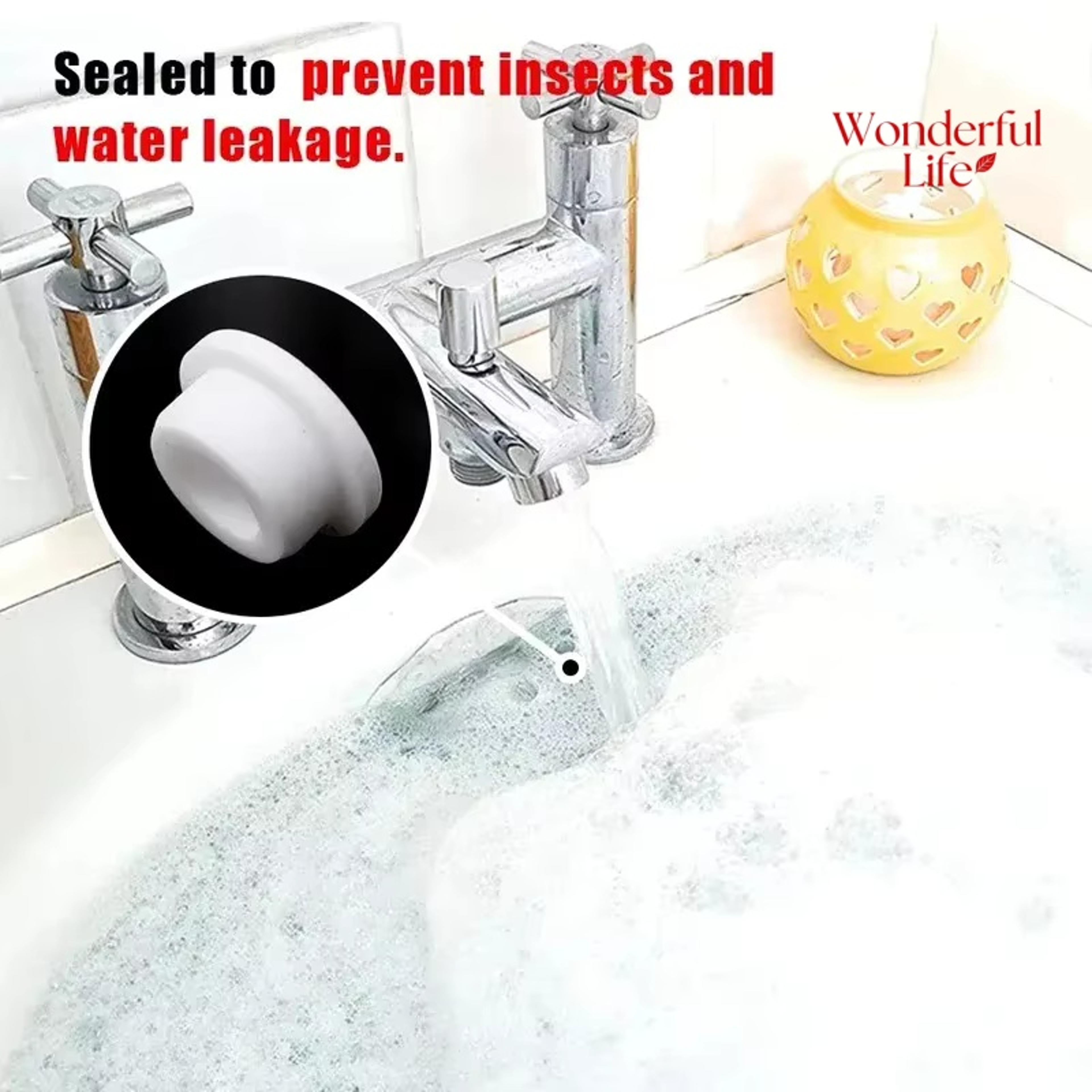 universal sink overflow cover plug leak proof sink overflow cover for bathroom kitchen tub