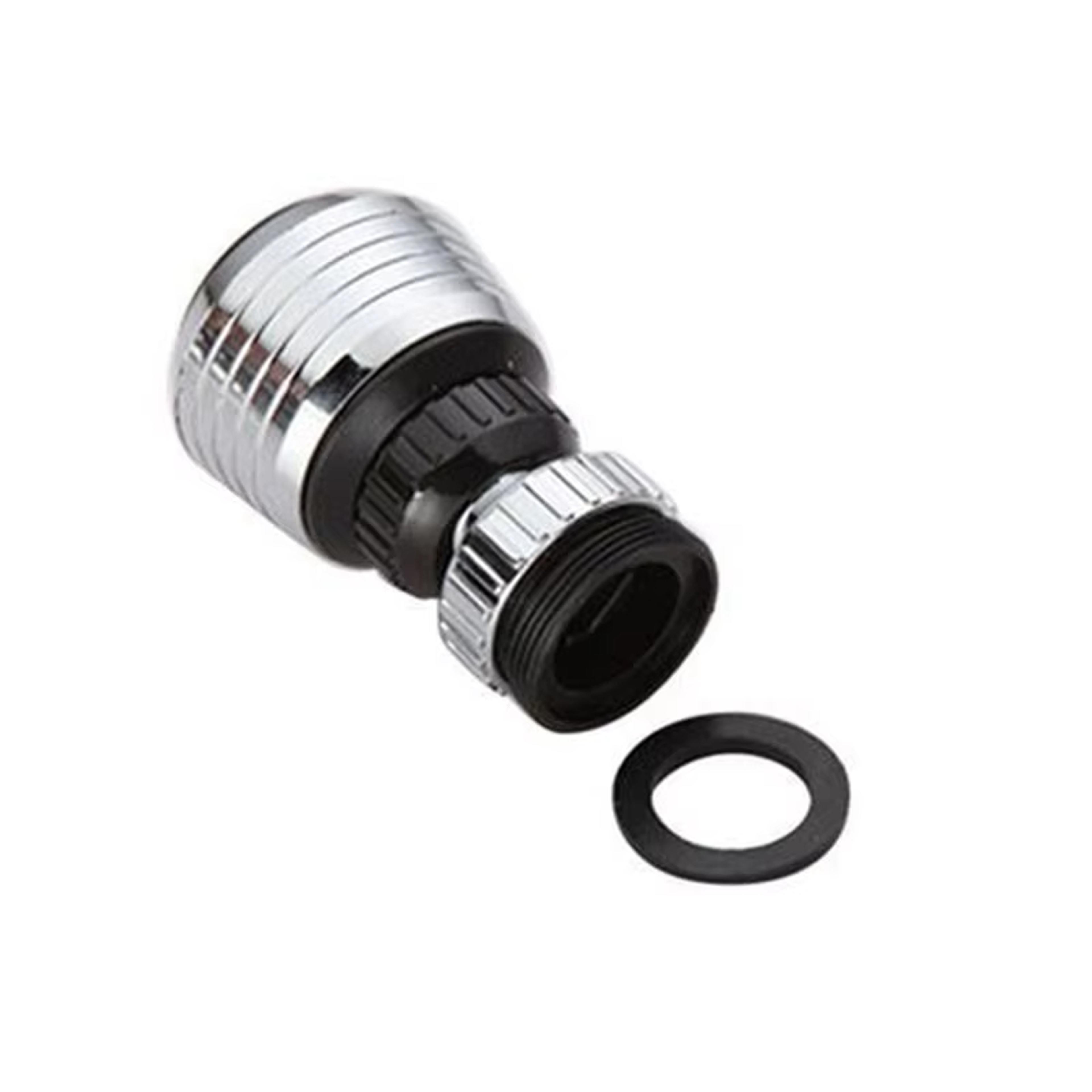 swivel faucet extender with water saving nozzle and filter aerator