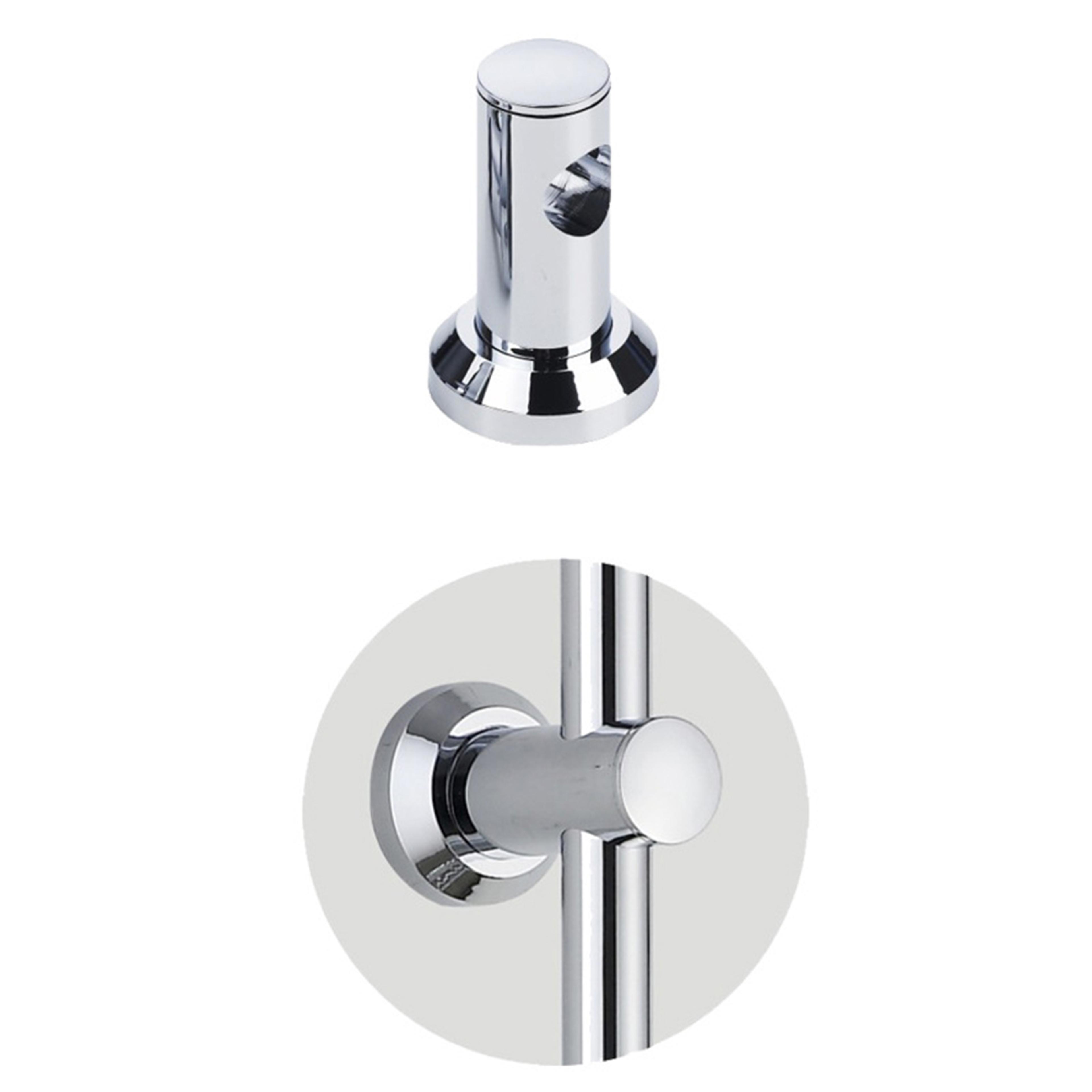 adjustable shower bar bracket wall mount holder for secure rail support