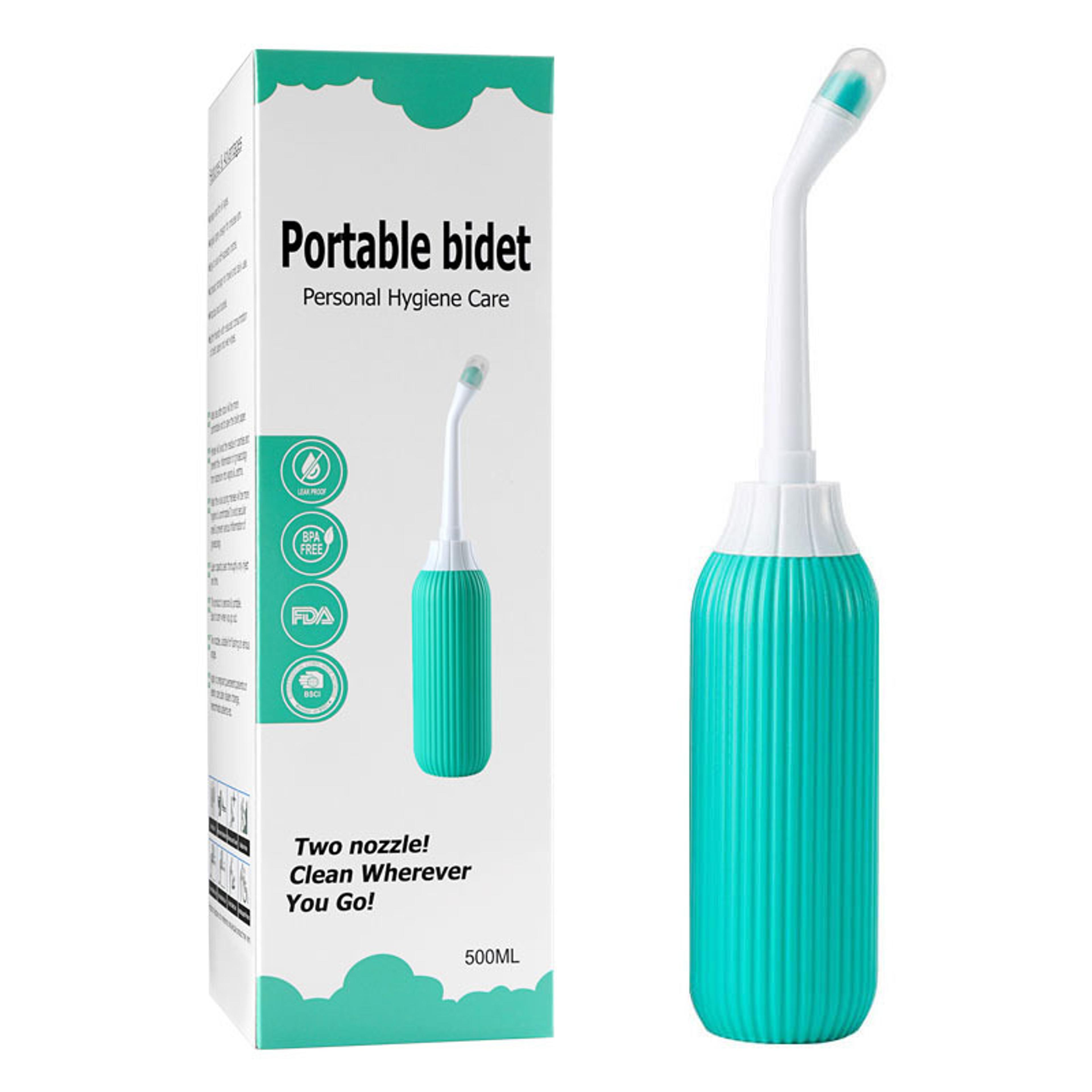 portable bidet bottle travel hygiene cleaner with retractable nozzle