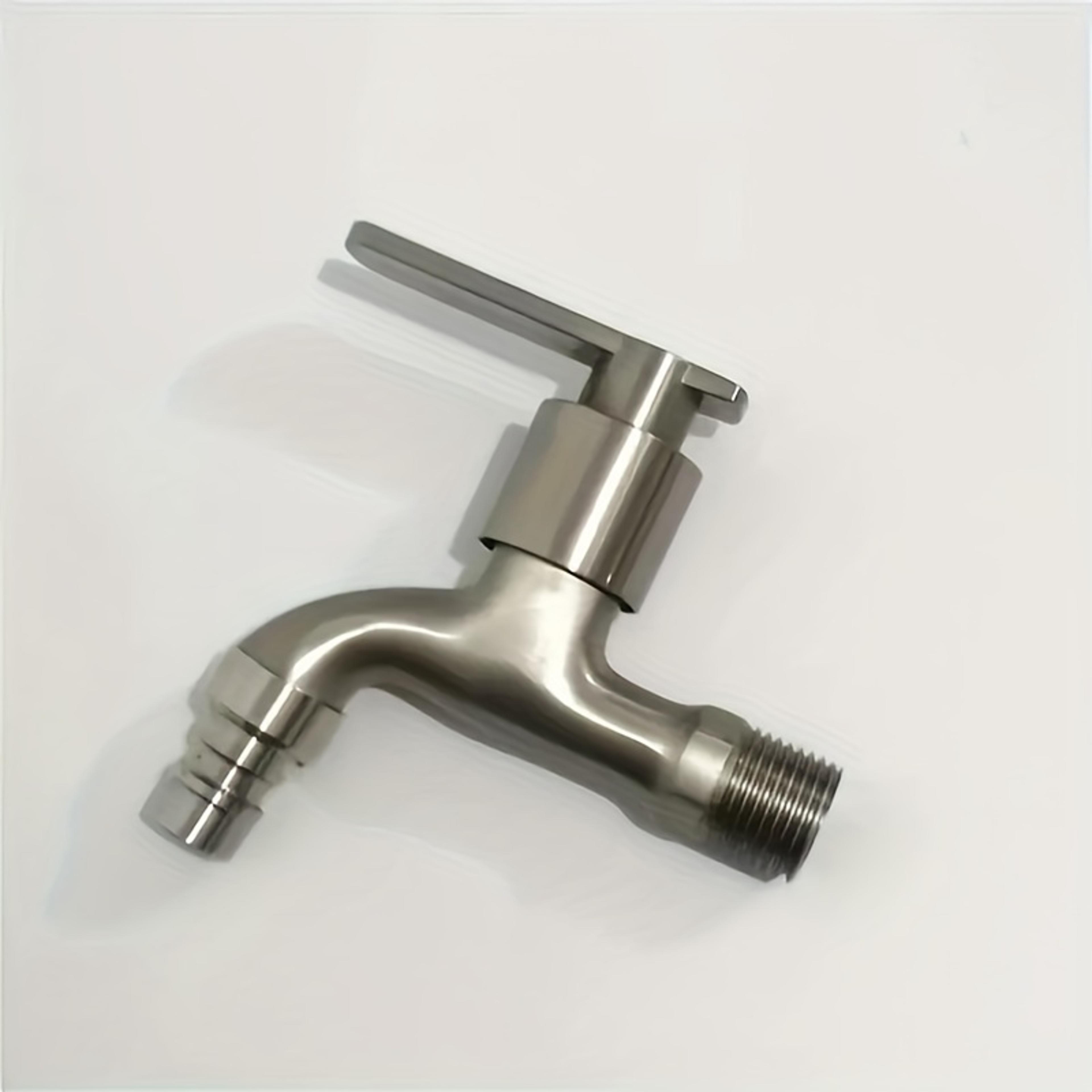stainless steel faucet adapter for washing machine & garden hose multi use tap connector