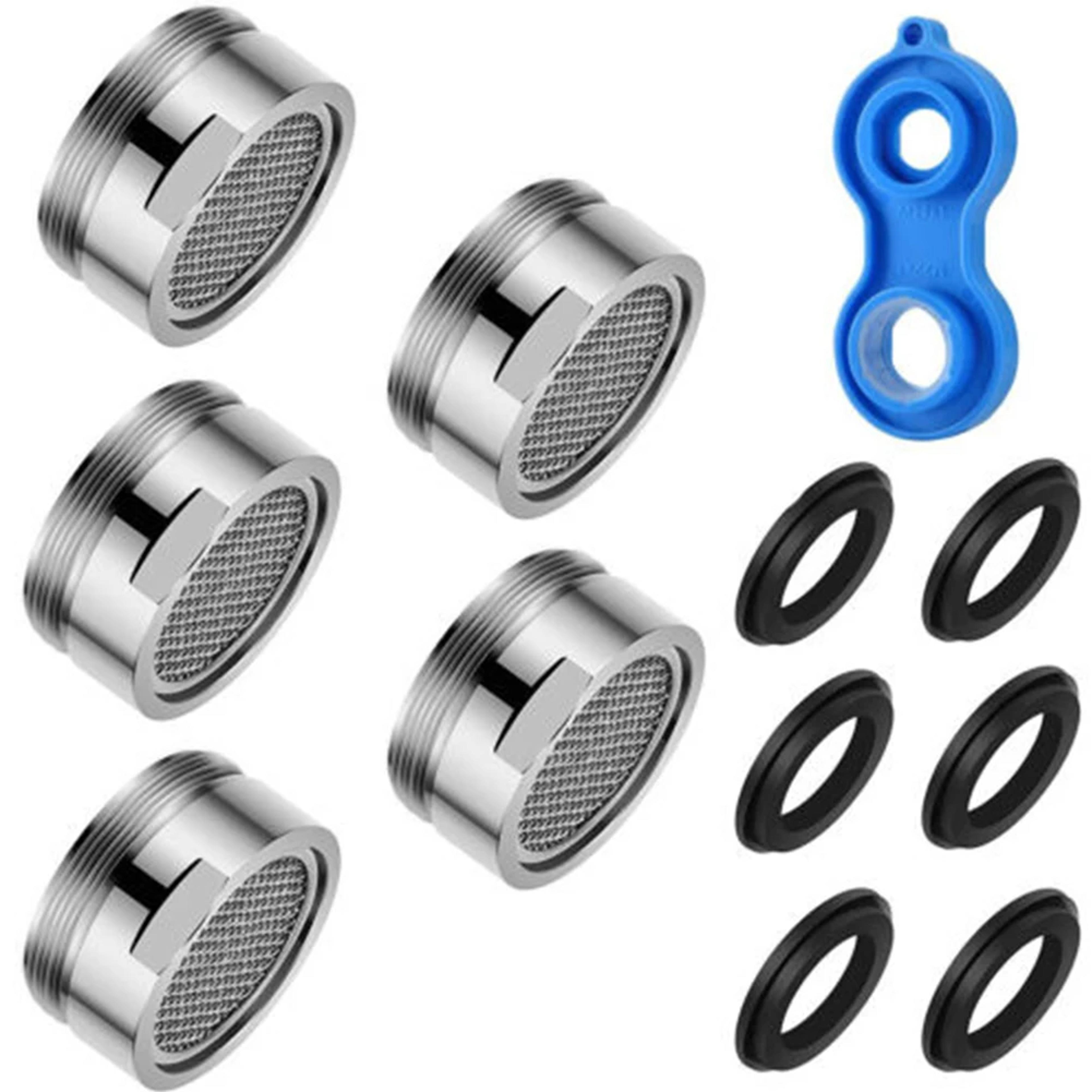 piece faucet aerator set with wrench water saving tap filter replacement kit
