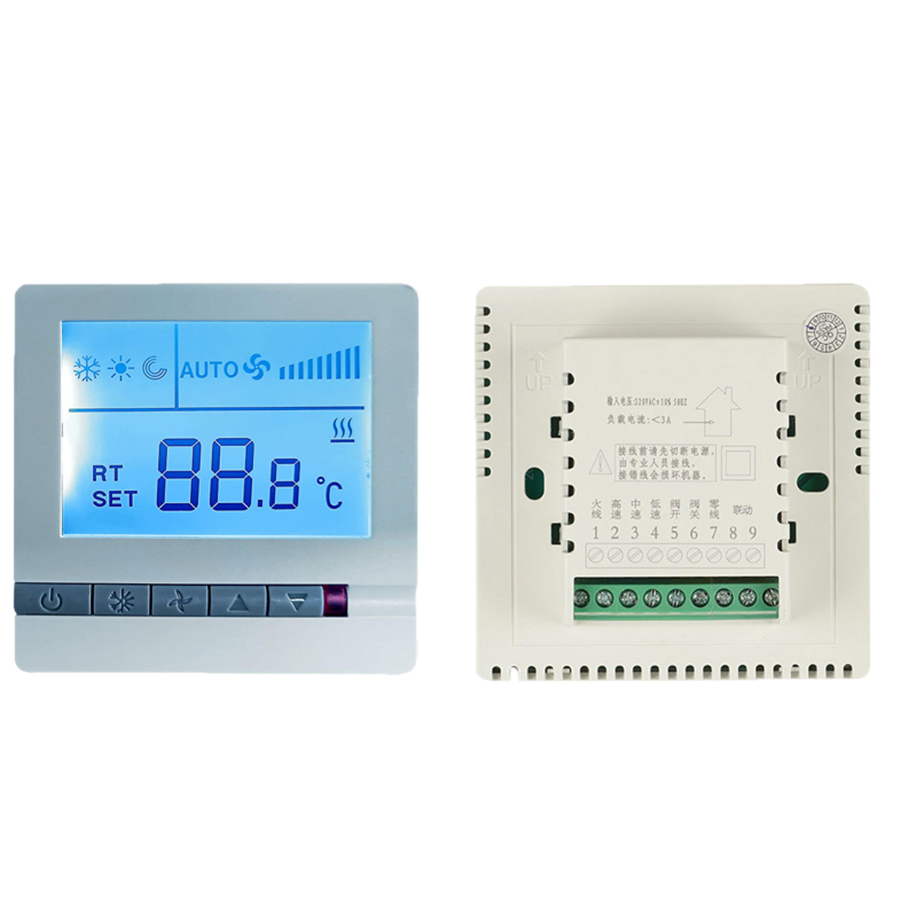high precision smart thermostat panel for ac cooling heating ventilation