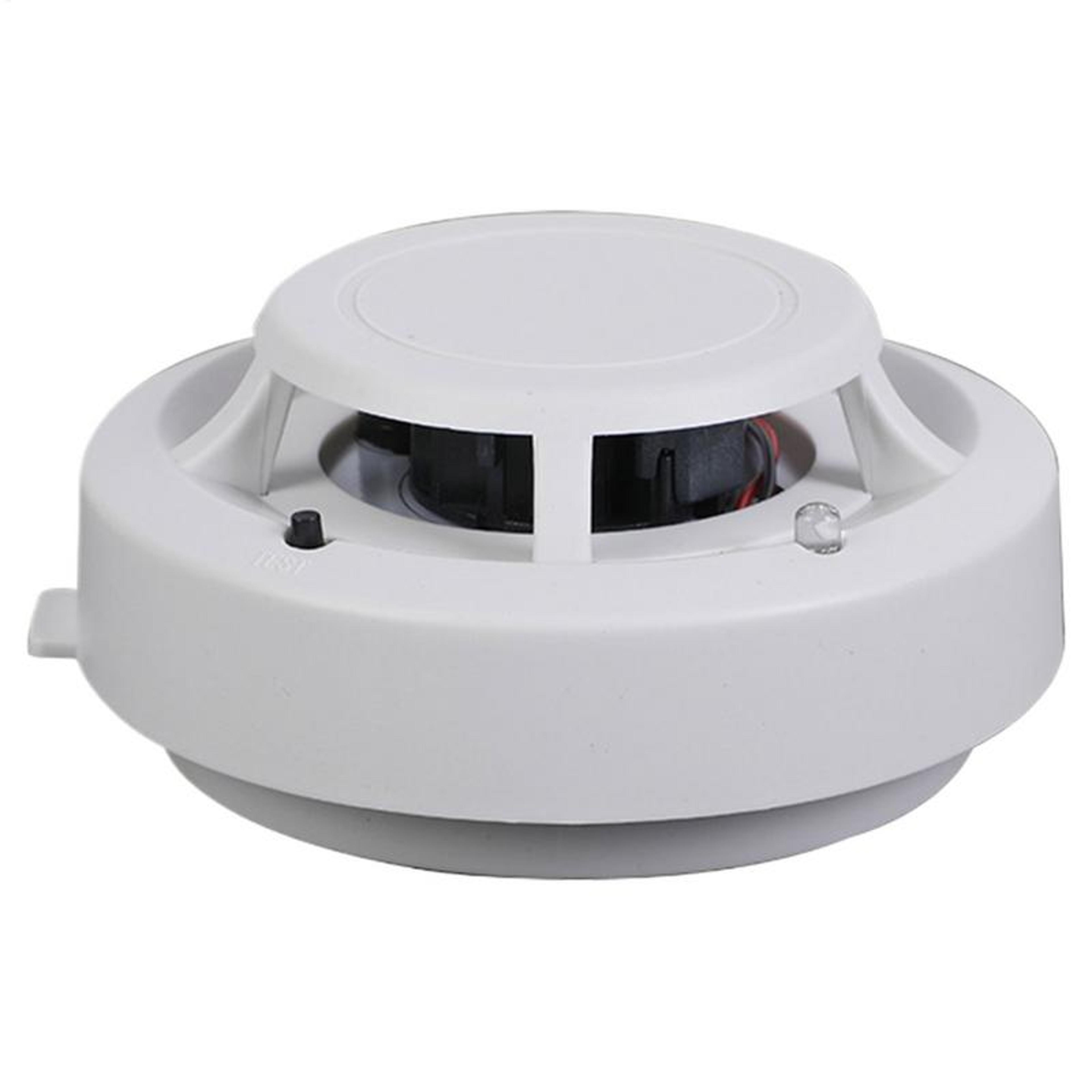 photoelectric smoke alarm detector battery operated home fire safety alarm with test button