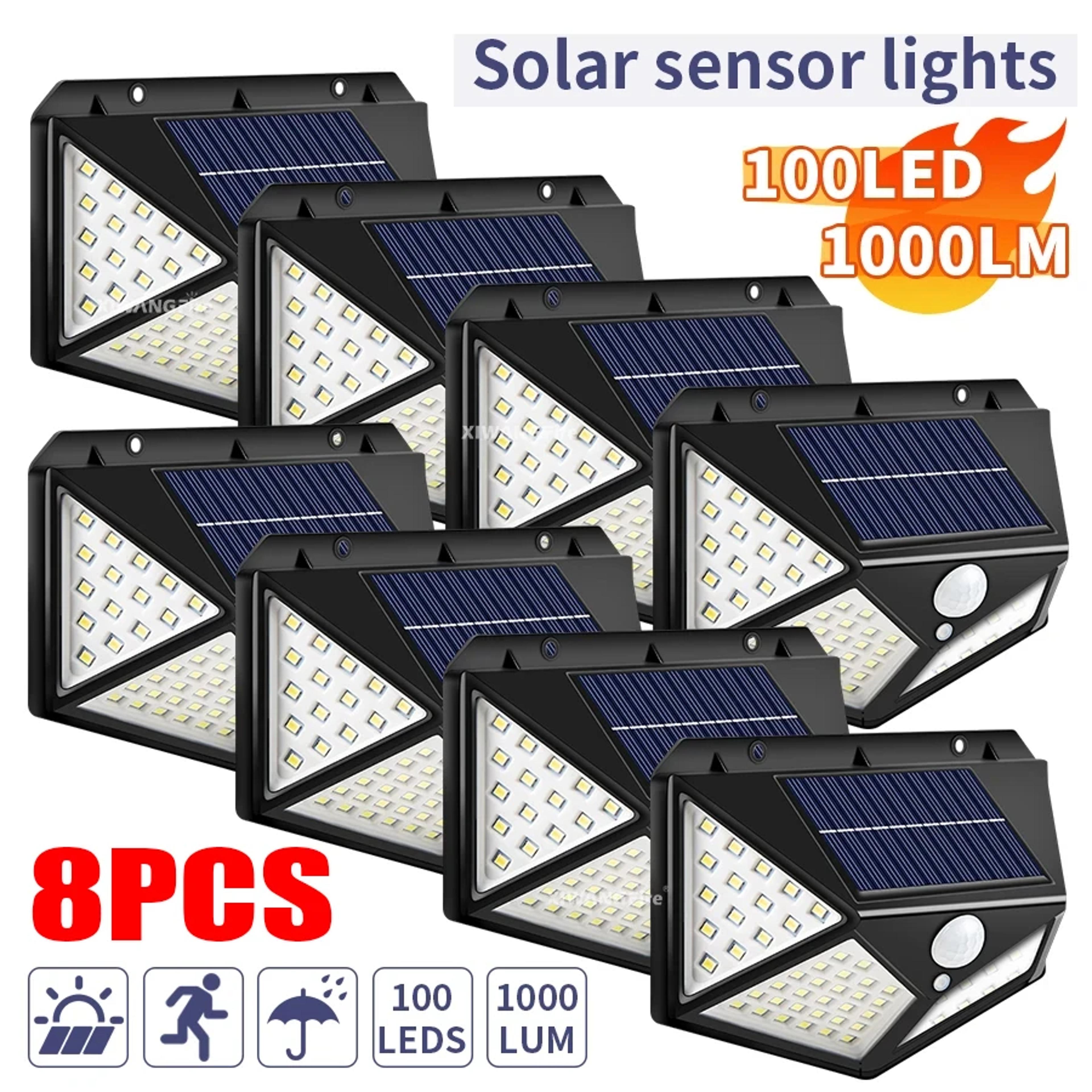 solar motion sensor led wall light waterproof outdoor garden security lamp