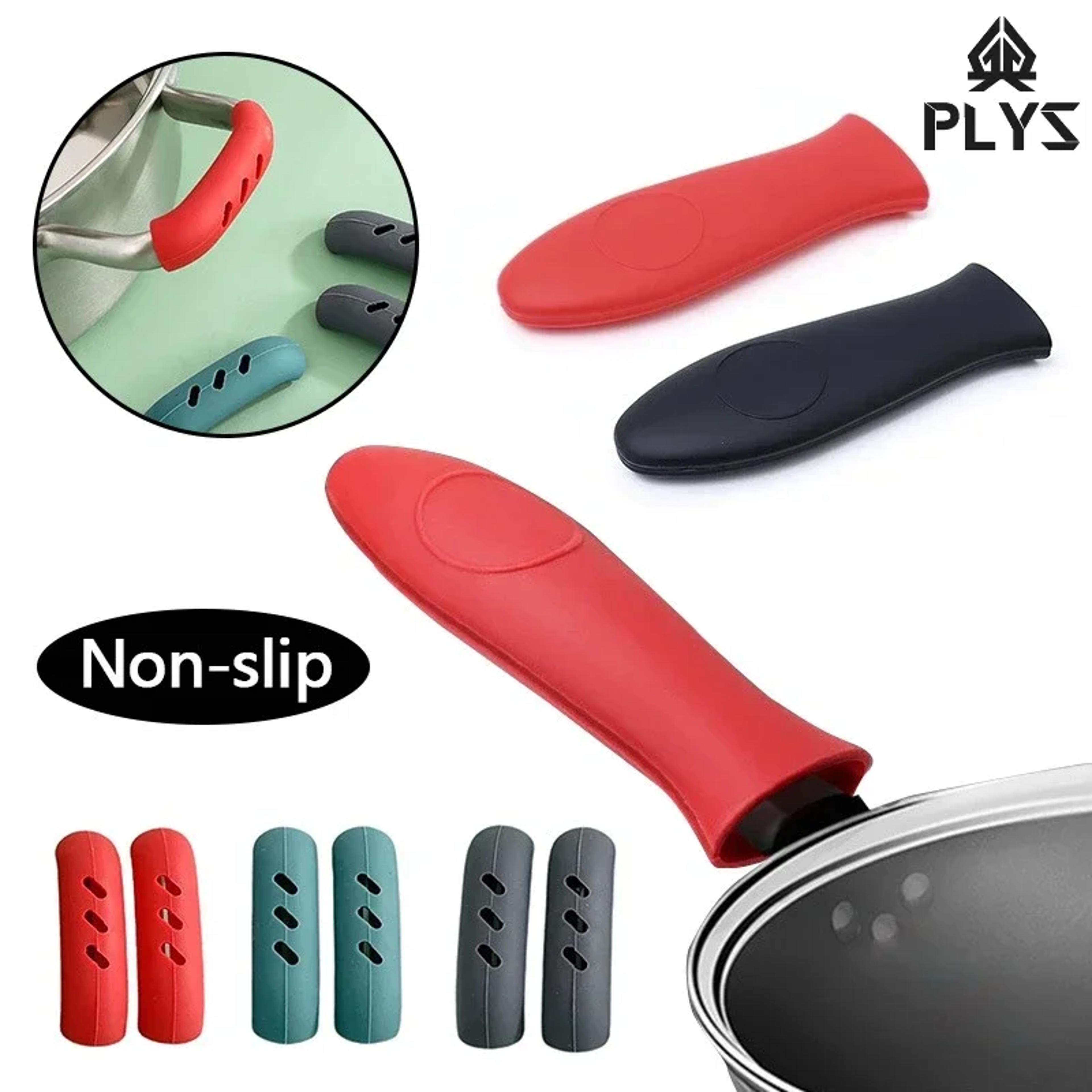 silicone pot handle covers heat resistant grip for cast iron pans non slip anti scald sleeves