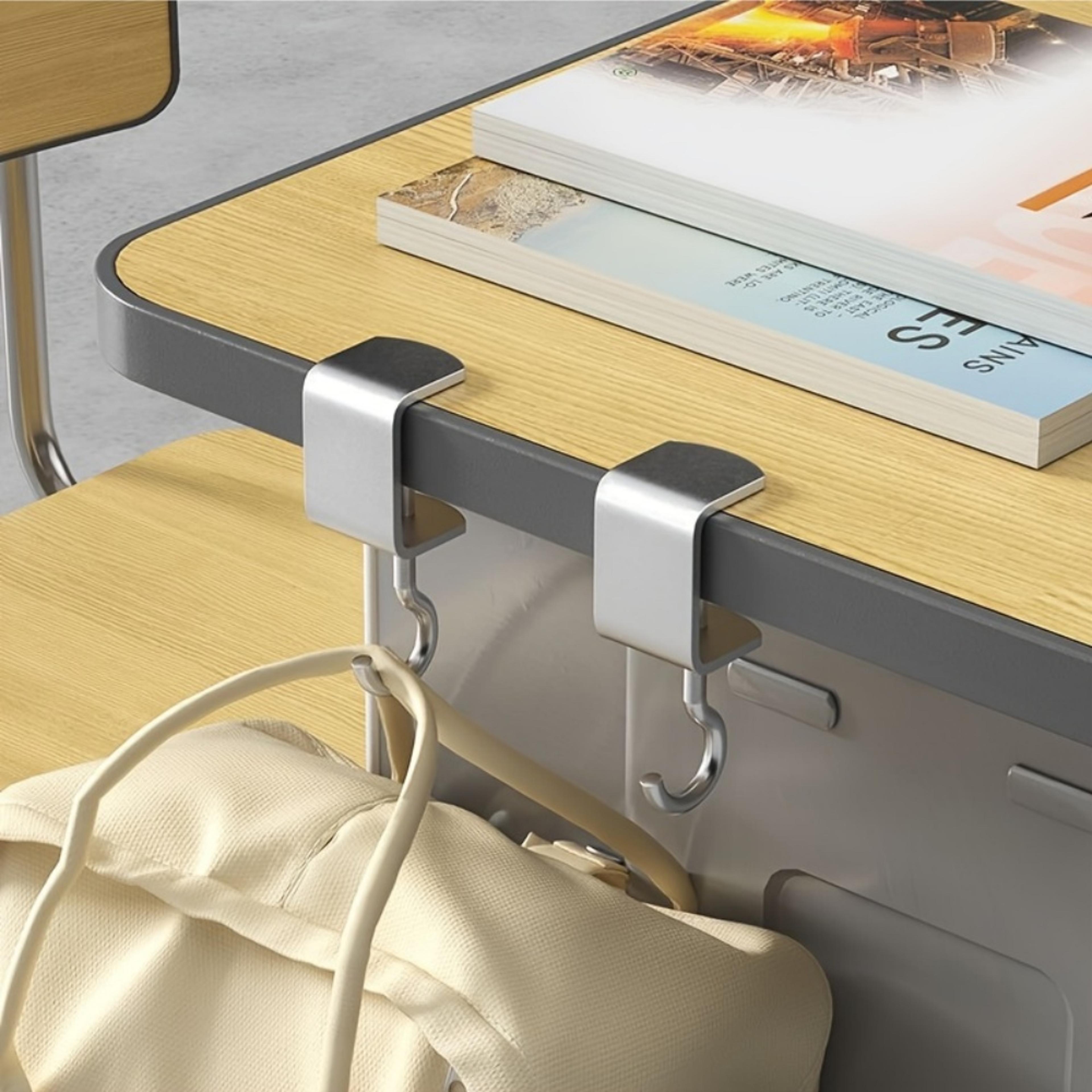 rotating desk hook set heavy duty desk hooks for bags, headphones & accessories