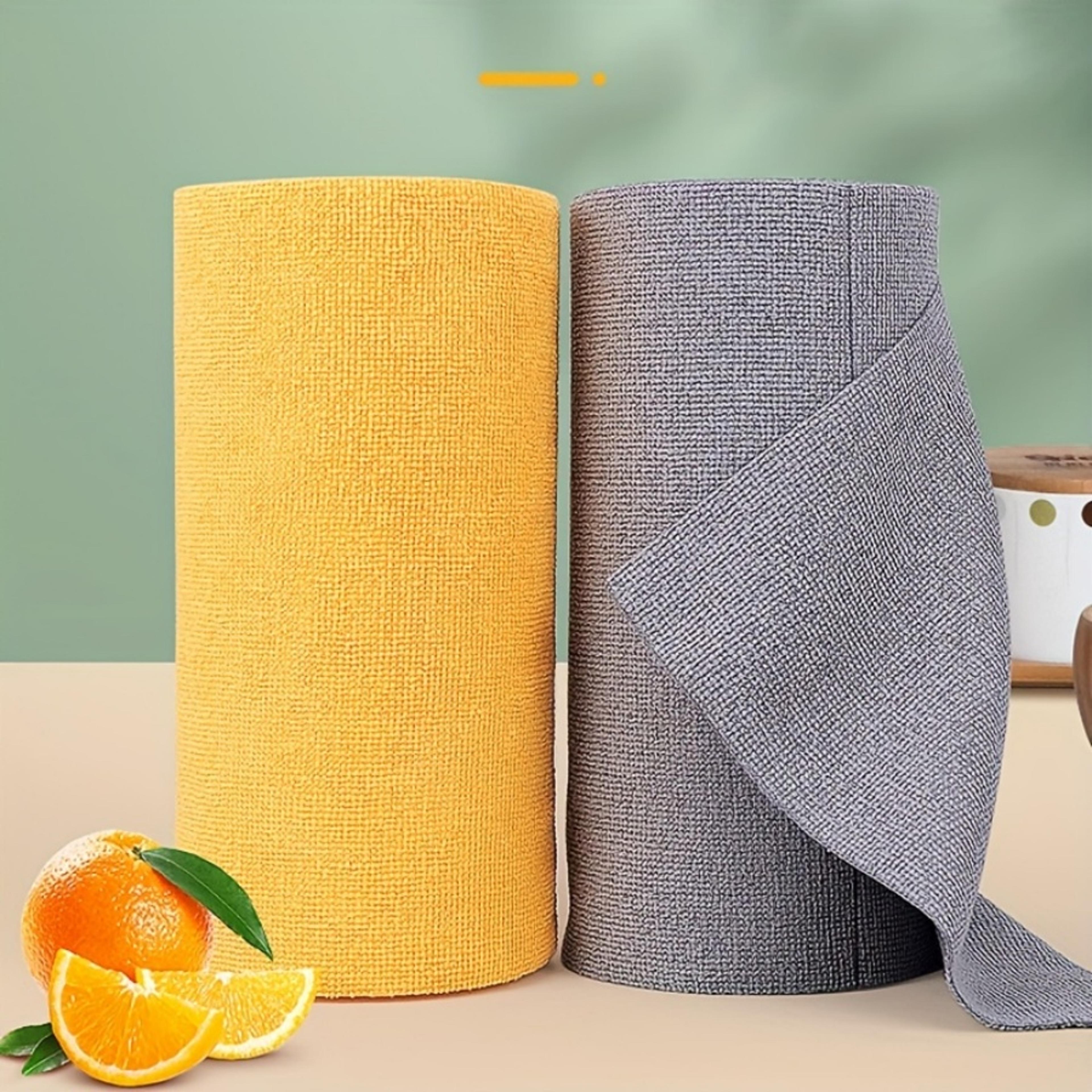 tearaway microfiber cleaning towel roll reusable disposable kitchen cloths