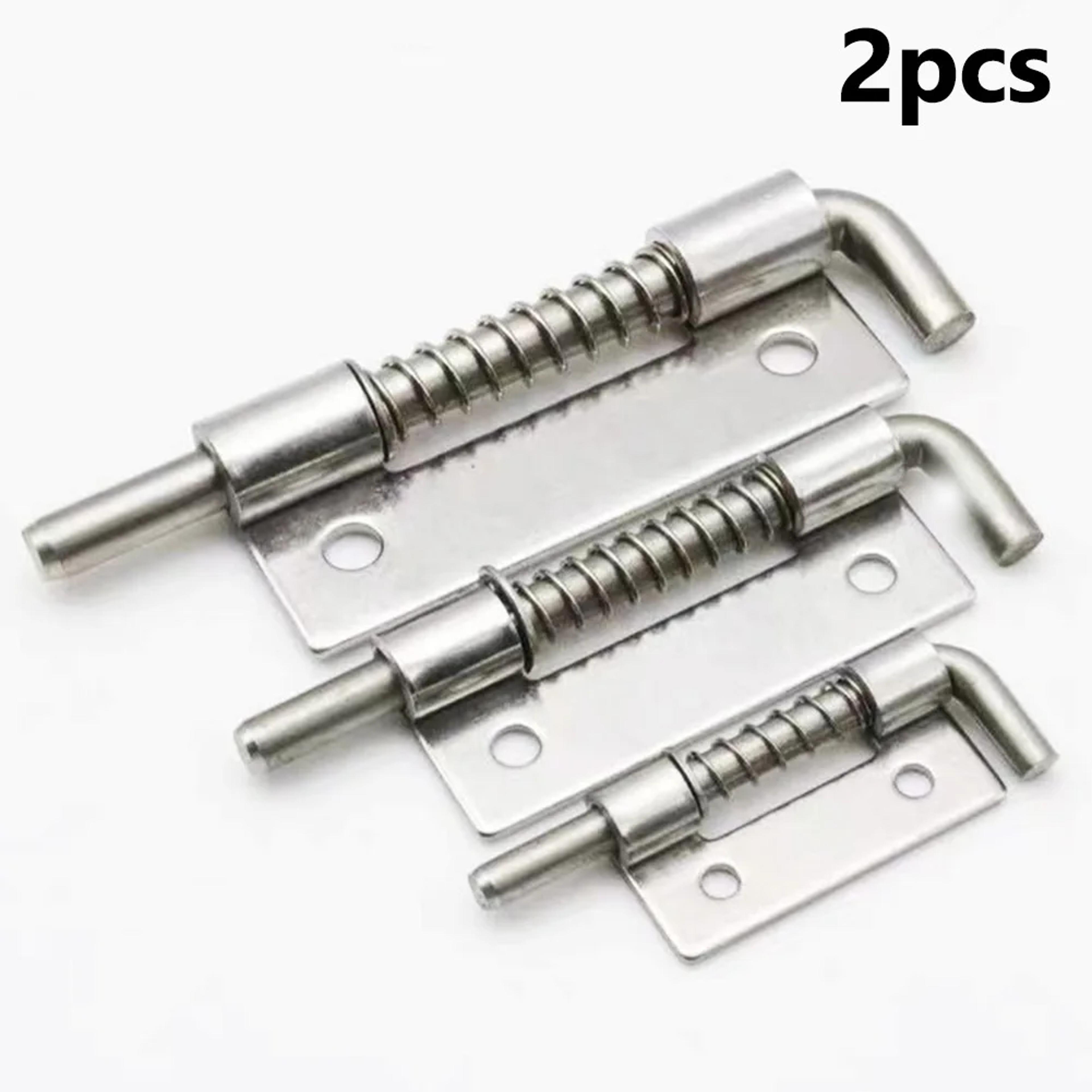heavy duty spring loaded door bolt latch pins stainless steel security lock set for cabinets & windows