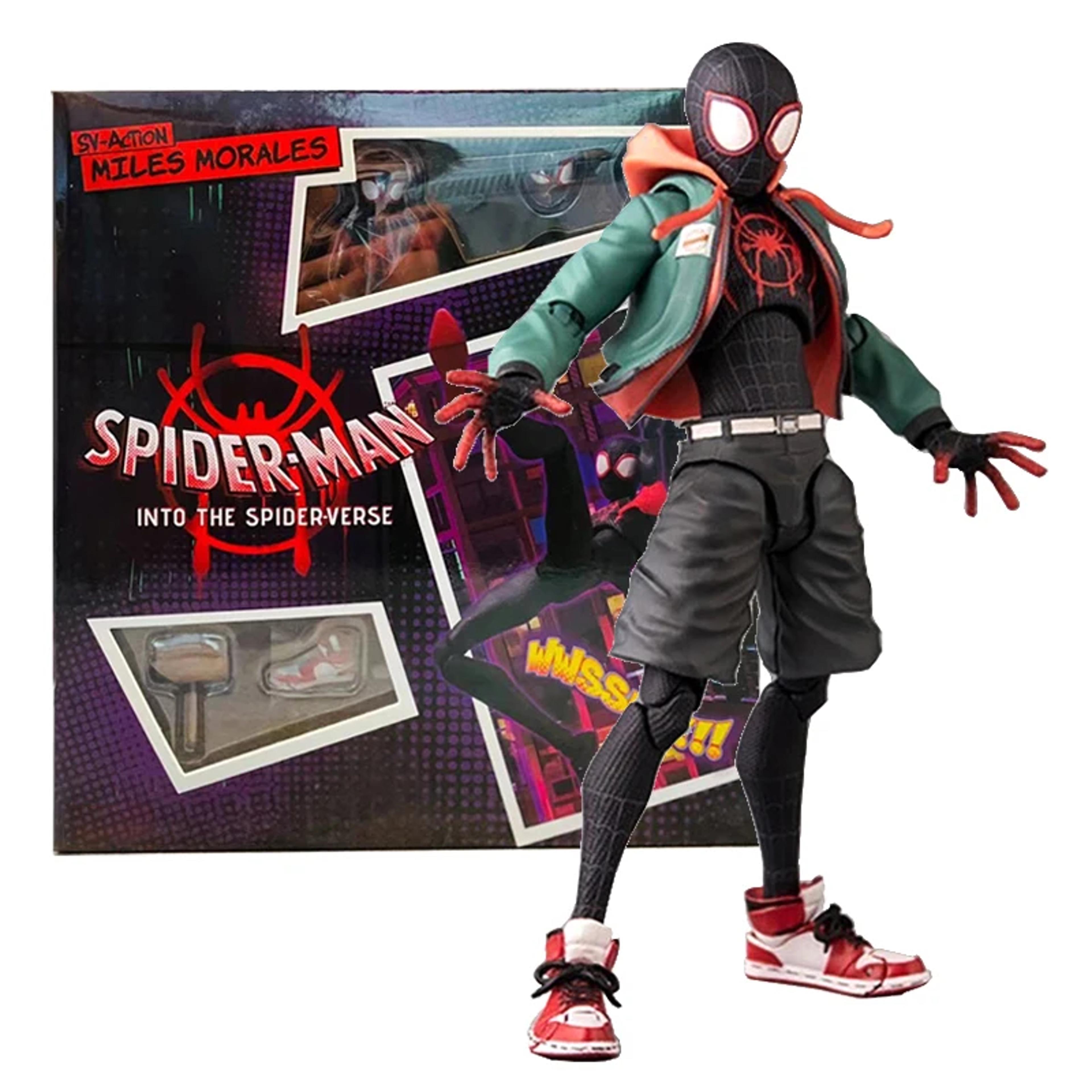 miles morales spider verse collectible figure premium marvel superhero display toy