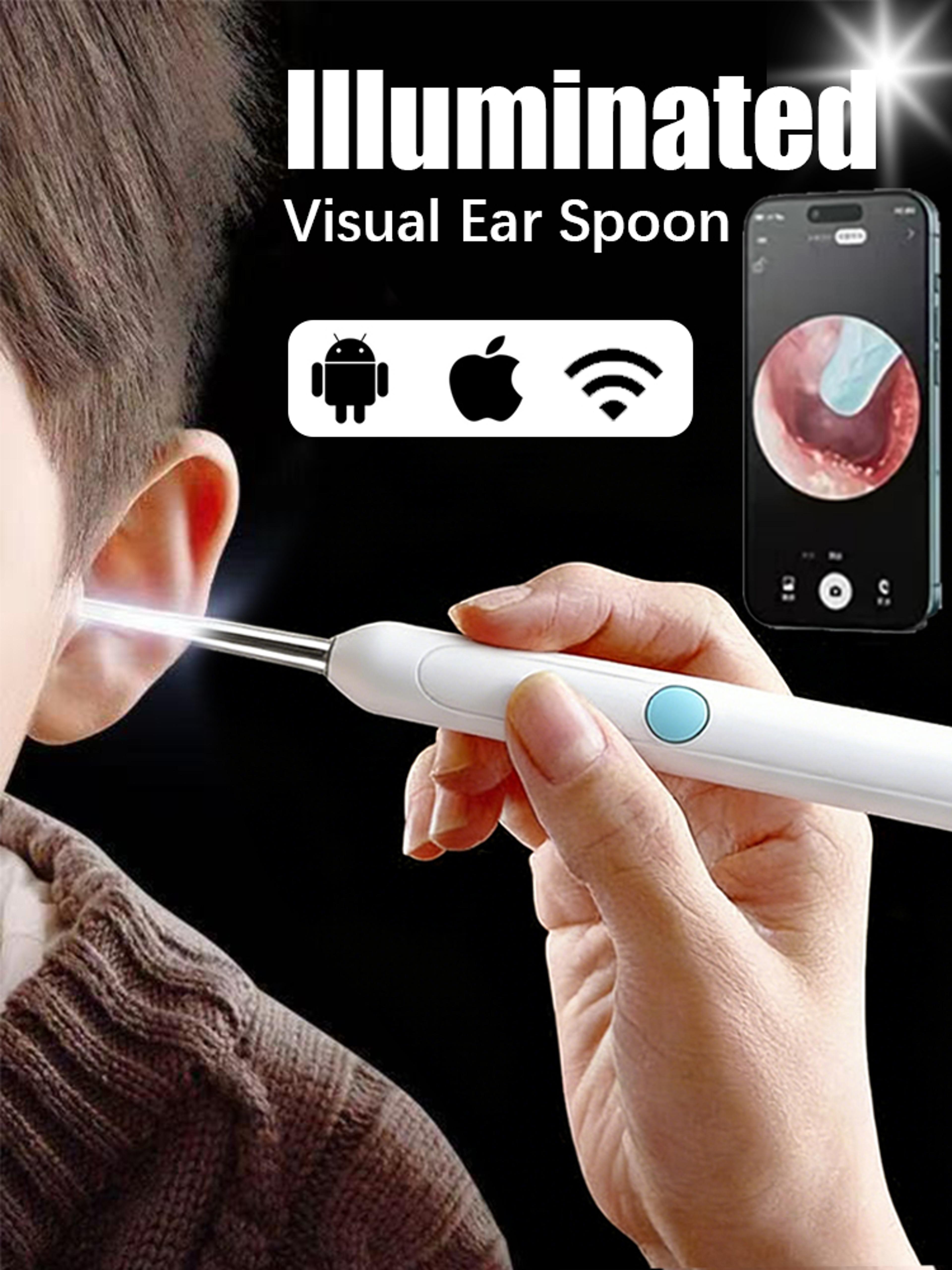 smart hd ear cleaner camera with led light visual earwax removal tool