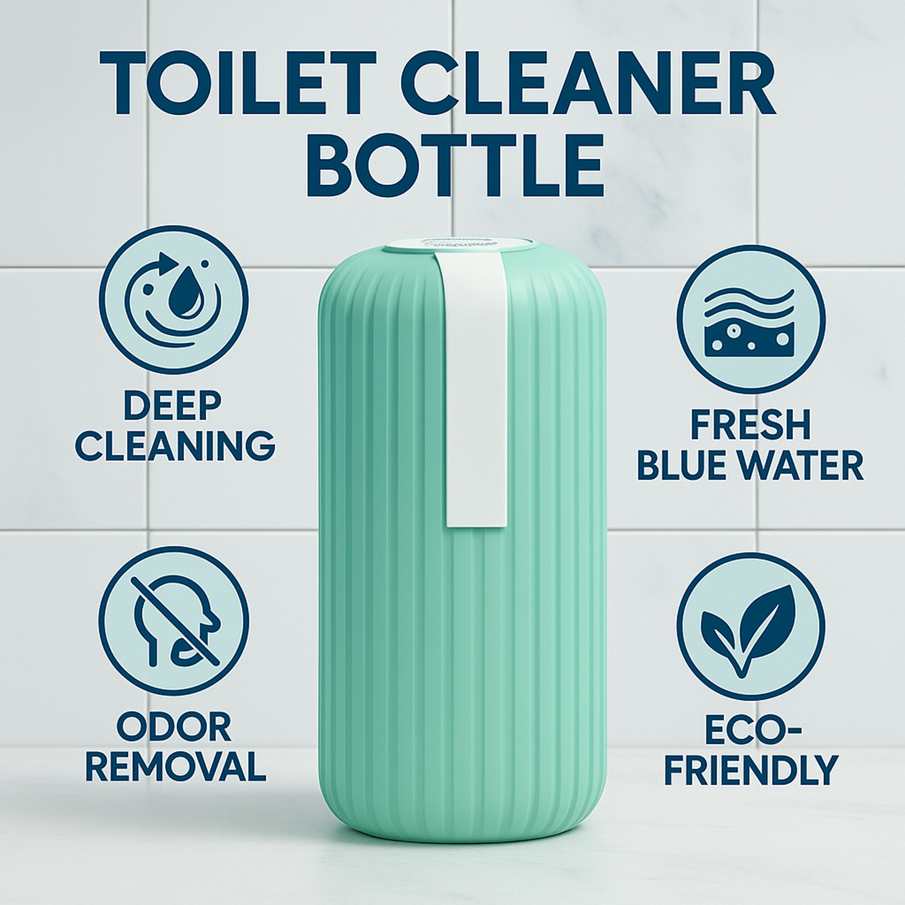 aquafresh automatic toilet cleaner bottle for deep cleaning and long lasting freshness